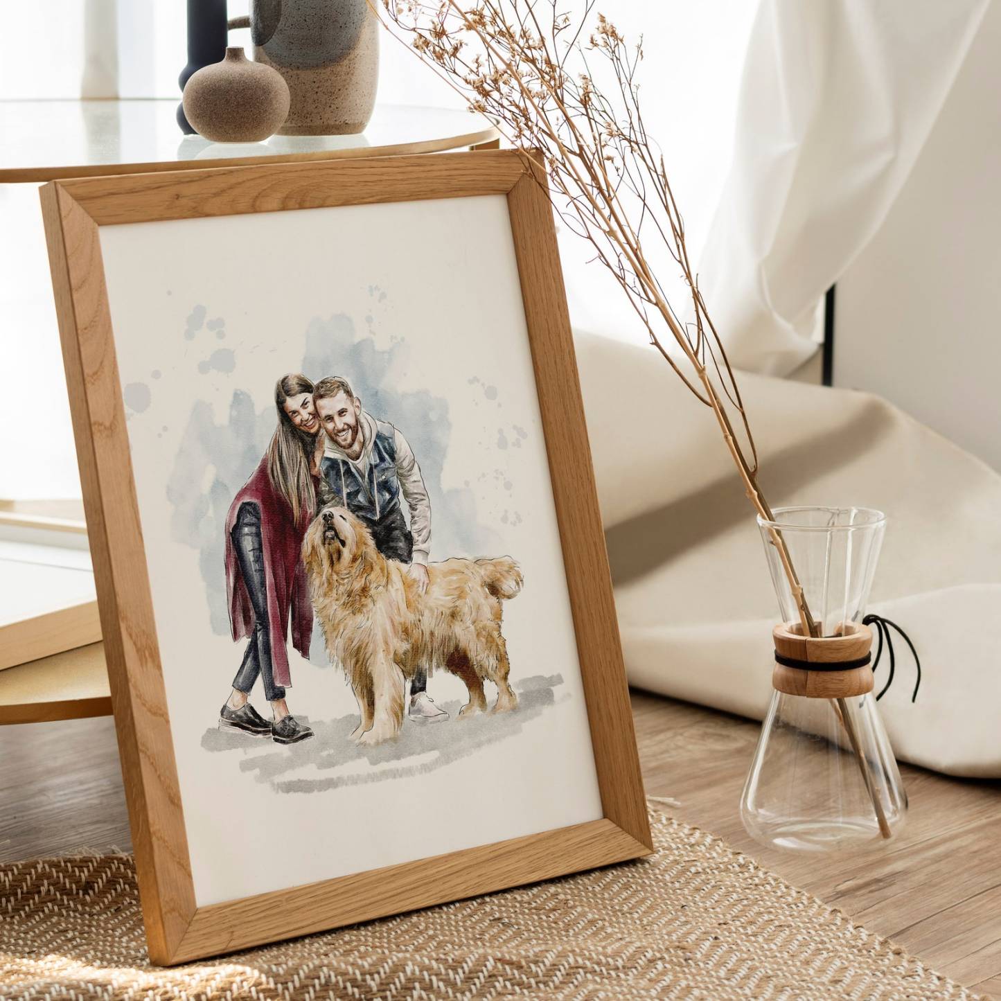 Custom Watercolor Painting From Photo, Gifts for Couple