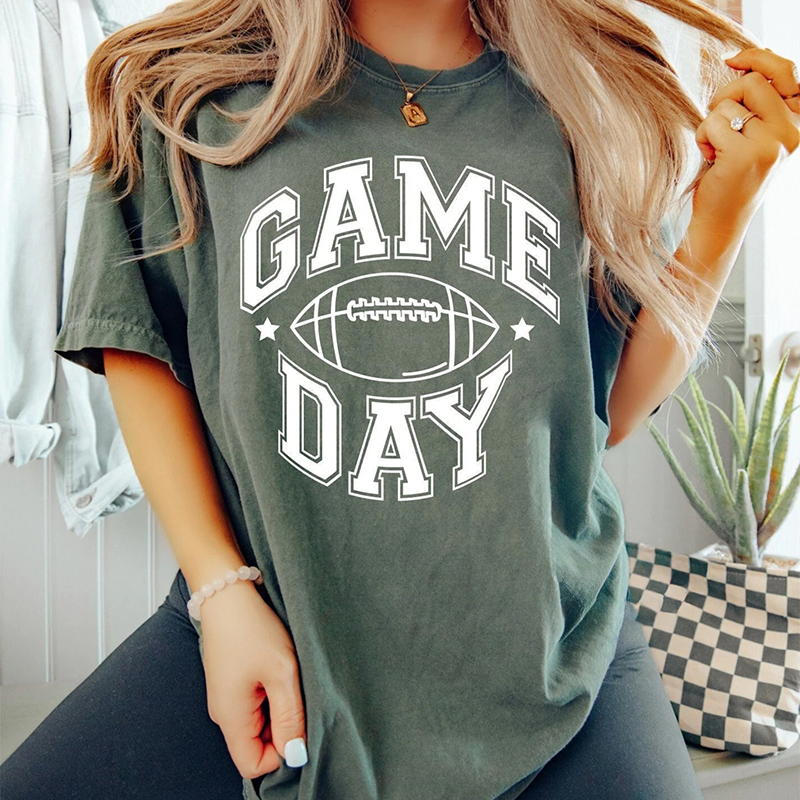 Football Shirt - Football Tees- Game Day Shirt - Sports Mom Tees - Women's Football Shirt - Fall