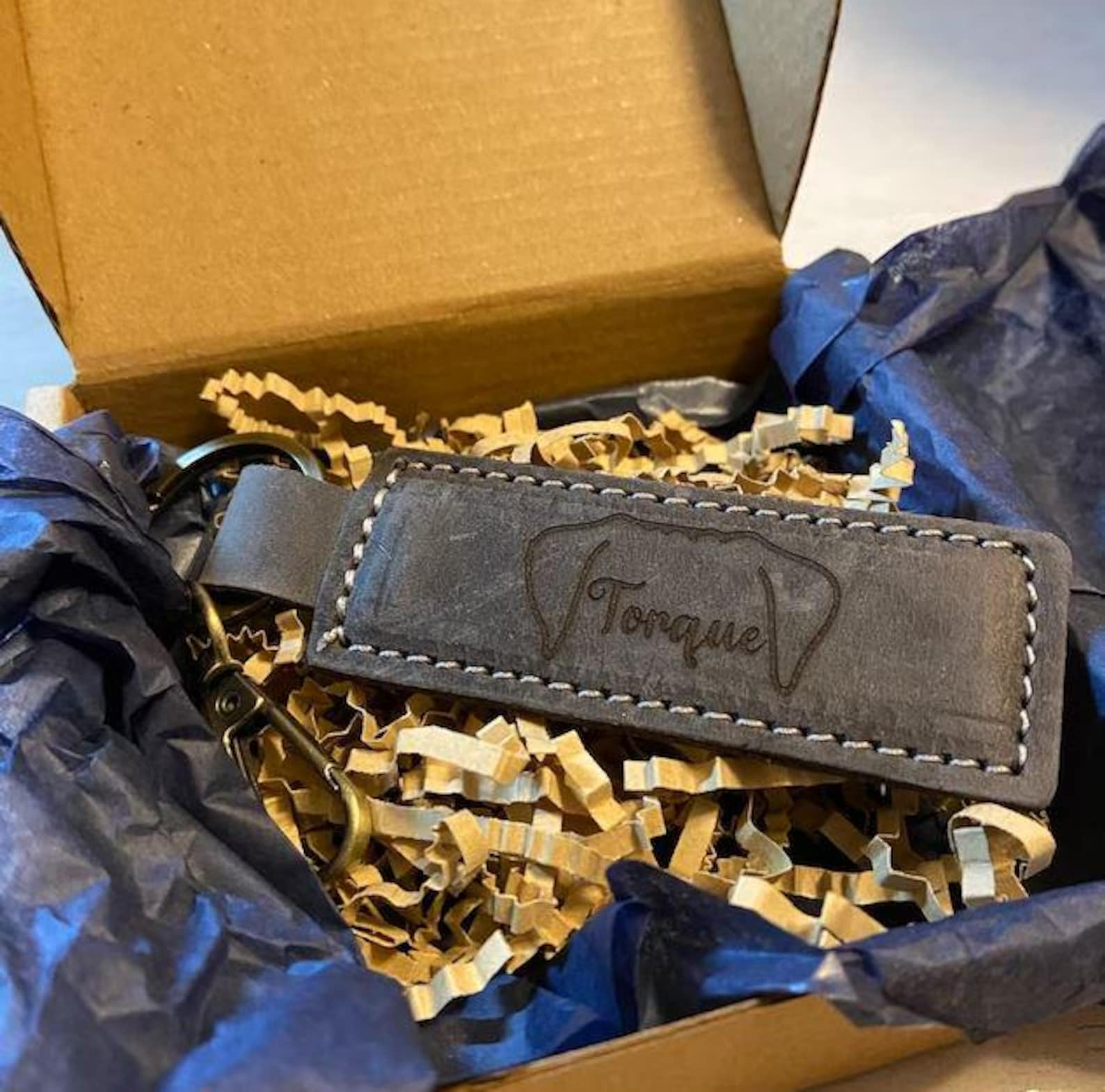 Custom Pet Portrait Leather Keyring, Leather Keychain