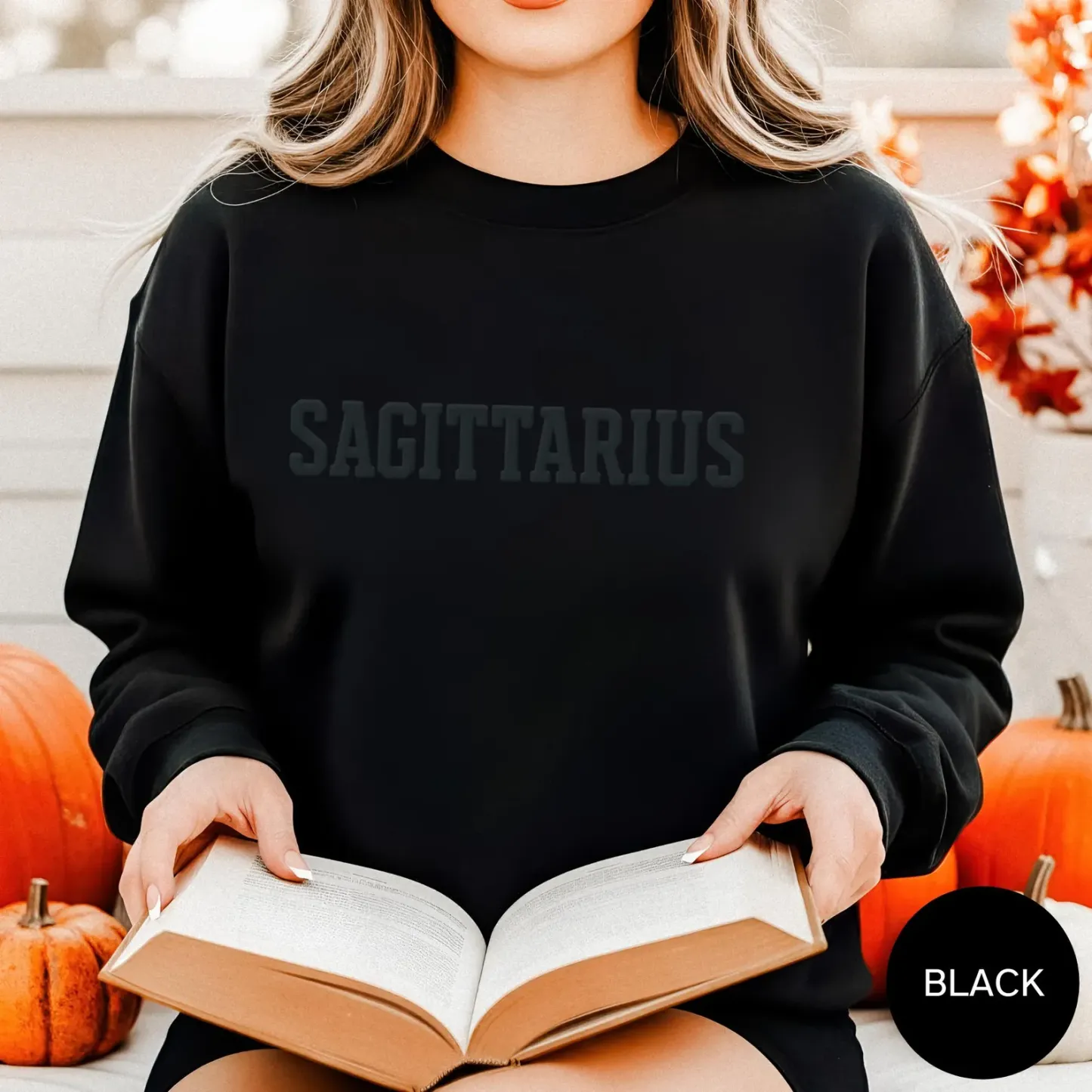 Custom Zodiac Puff Print Sweatshirt Hoodie T-shirt