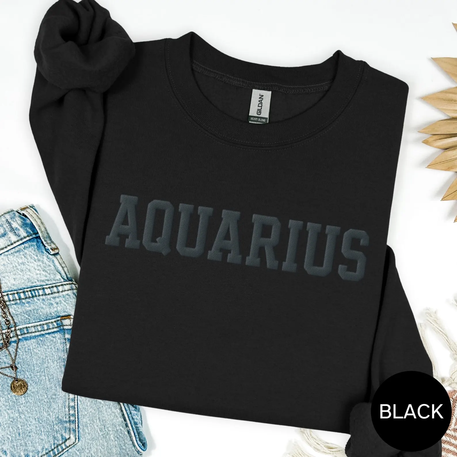 Custom Zodiac Puff Print Sweatshirt Hoodie T-shirt