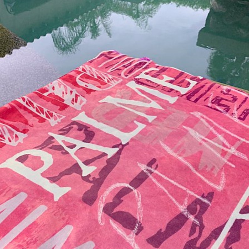 Personalized Signature Style Beach Towel-Customized Towel-For the Beach Lover-For the Pool Lover