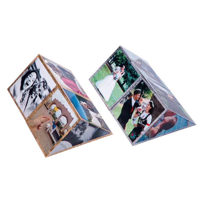 Wooden photo Prisma - Fathers day gift anniversary birthday personalized photo gift for boyfriend girlfriend her him wedding magic