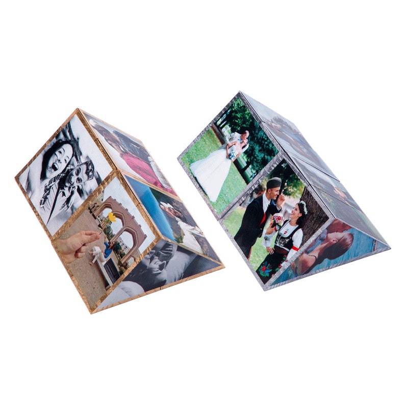 Wooden photo Prisma - Fathers day gift anniversary birthday personalized photo gift for boyfriend girlfriend her him wedding magic