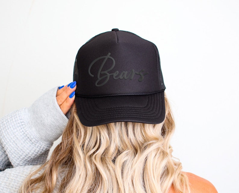 Custom Puff Football Hat, Custom Team Hat, Custom Puff Trucker Hat, Puff Print Team Name Hat, Puff School Sports, Sports Hat