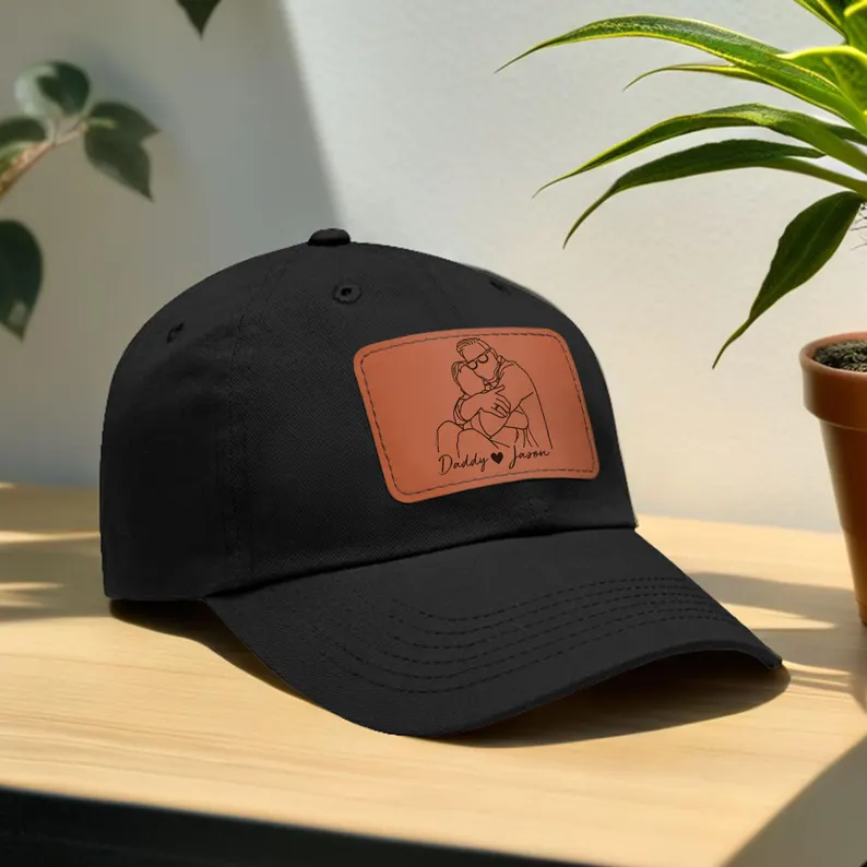 Hat with Photo Father's Day Gift Idea-Dad Gift from Daughter Son