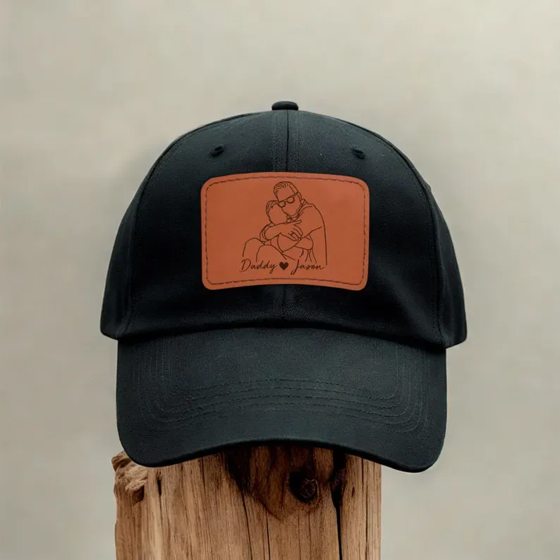 Hat with Photo Father's Day Gift Idea-Dad Gift from Daughter Son