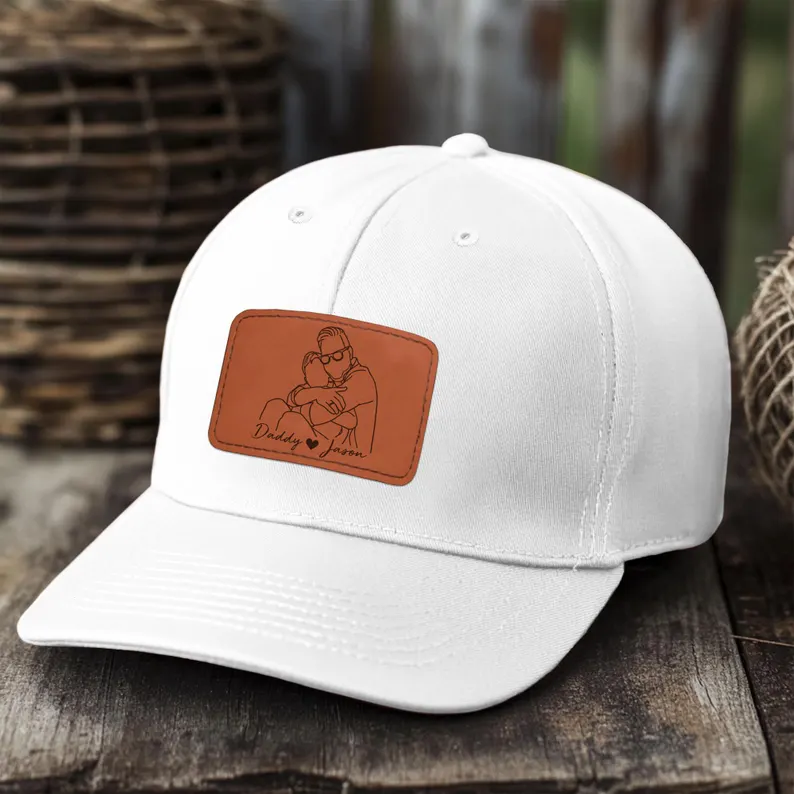 Hat with Photo Father's Day Gift Idea-Dad Gift from Daughter Son
