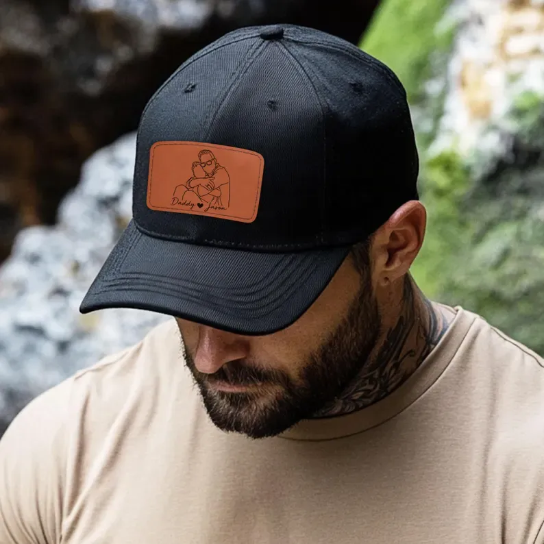Hat with Photo Father's Day Gift Idea-Dad Gift from Daughter Son
