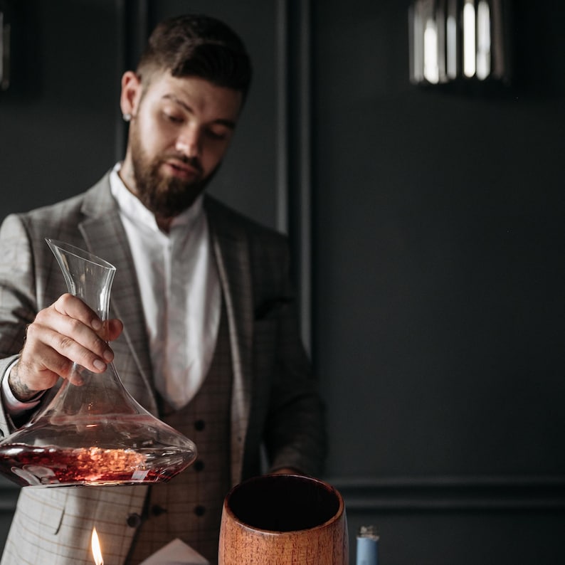 Personalized Charred Wood Bourbon Glass-Father's Day Gift for Him, Dad Gift