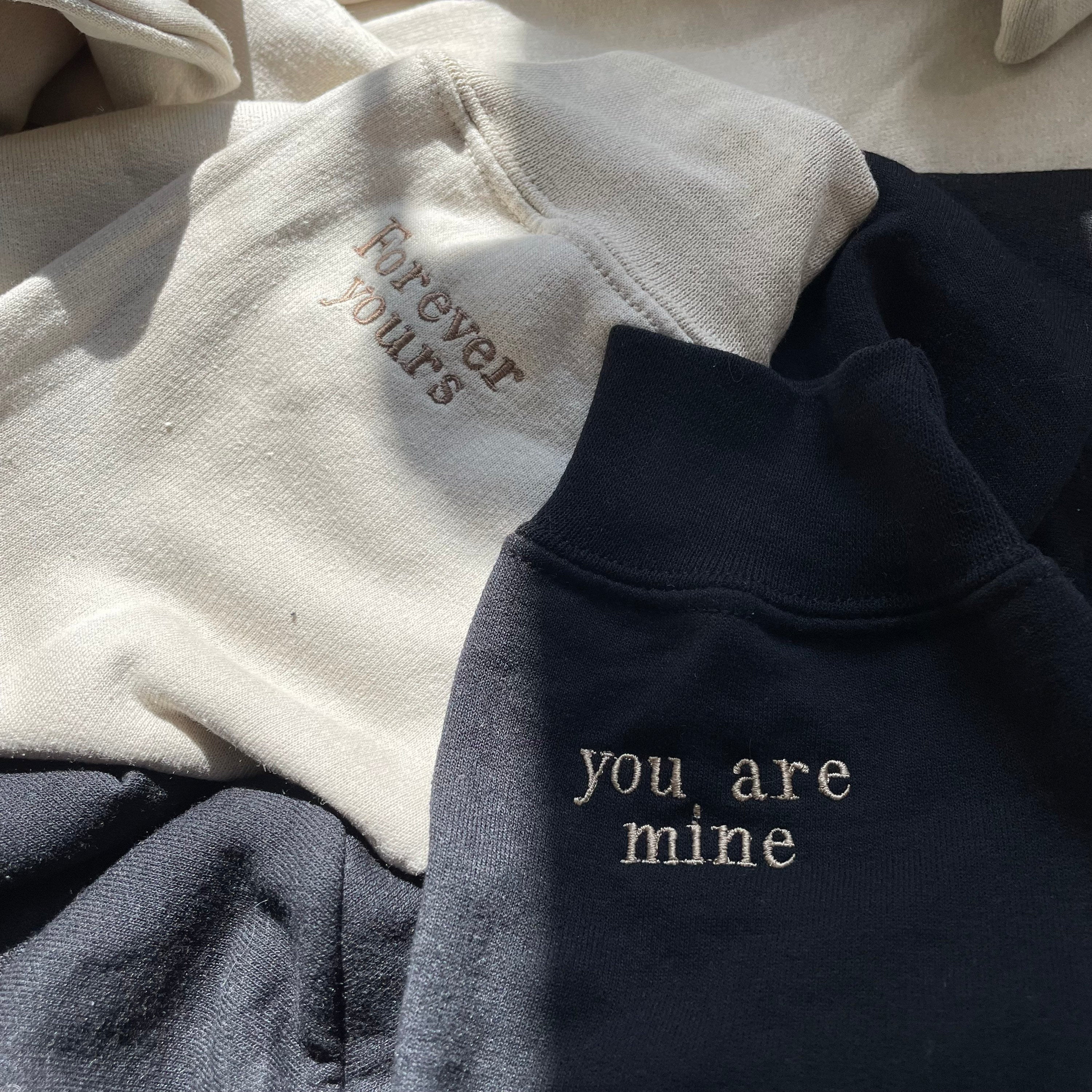 Custom Embroidered Hoodie or Sweatshirt Couple Gifts