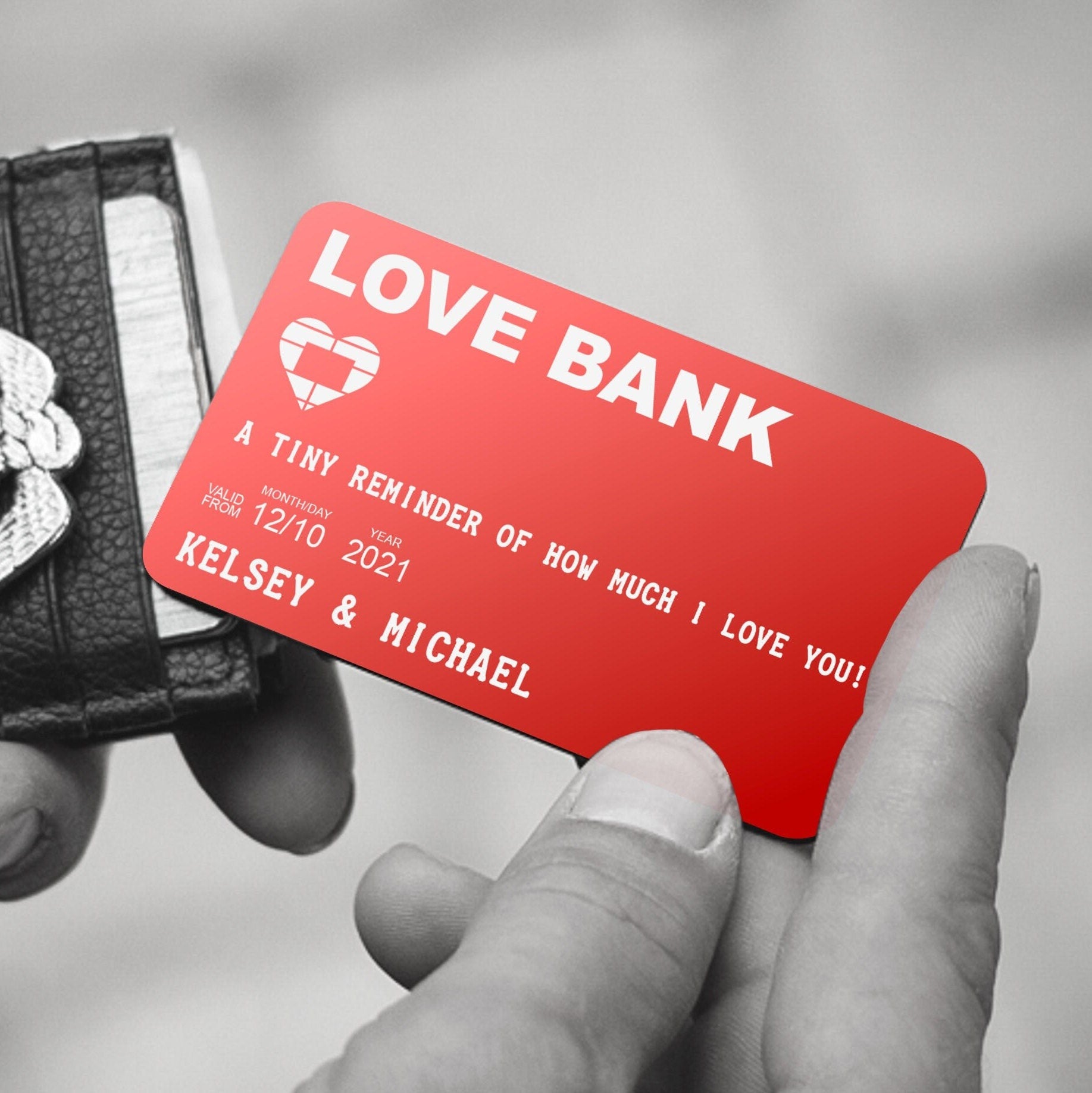 Love Bank Card - Personalized Photo Wallet Card Gifts