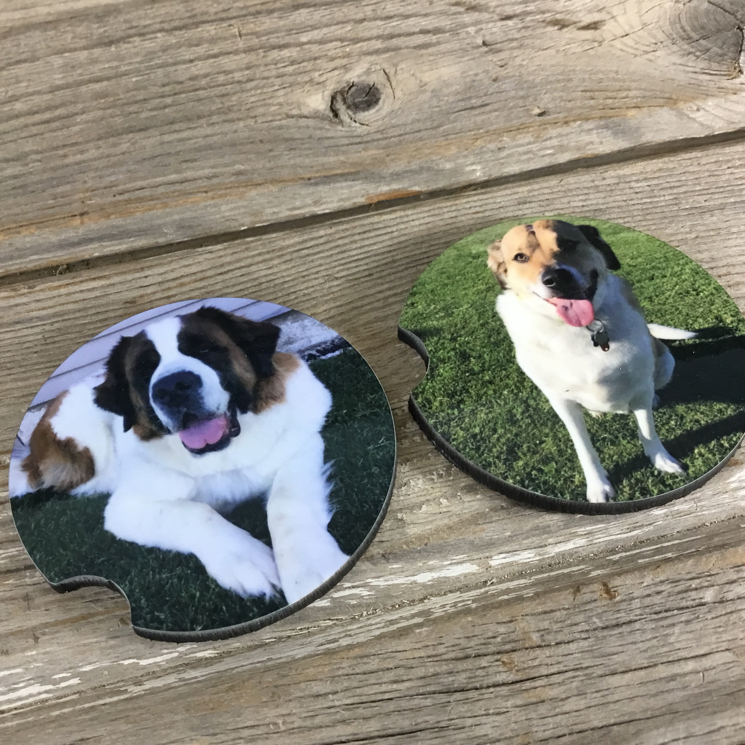 Personalized Car Coasters Set of 2, Photo Car Coasters