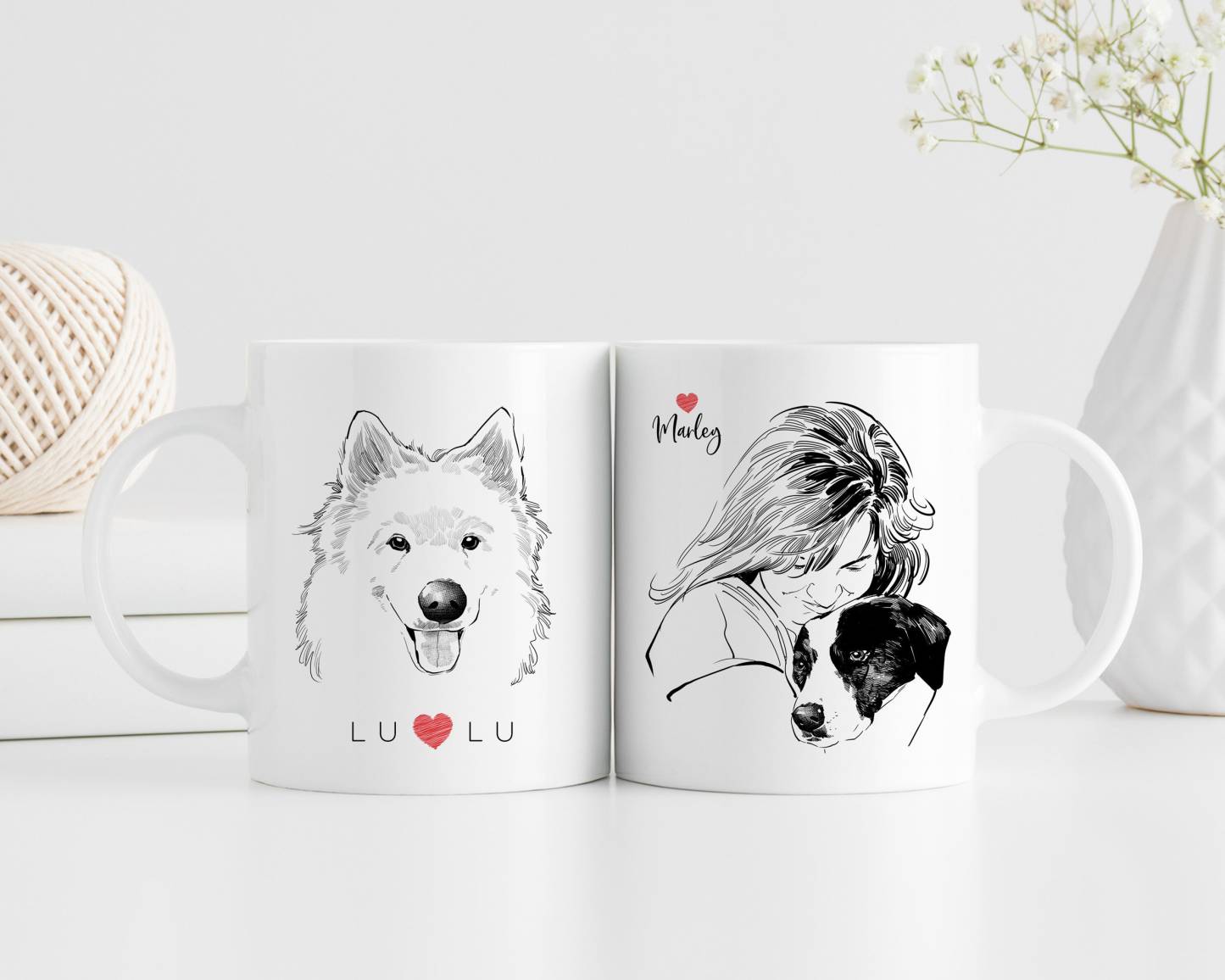 Custom Dog Mug, Dog Lover Gift, Pet Memorial, Dog Memorial Gift