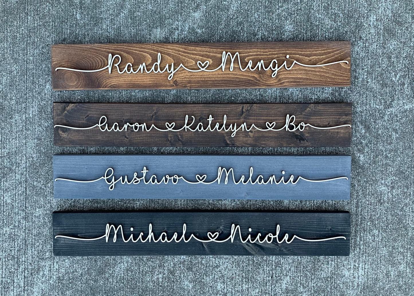 Personalized Valentines Day Gift | Love Couples Name Pallet Sign 