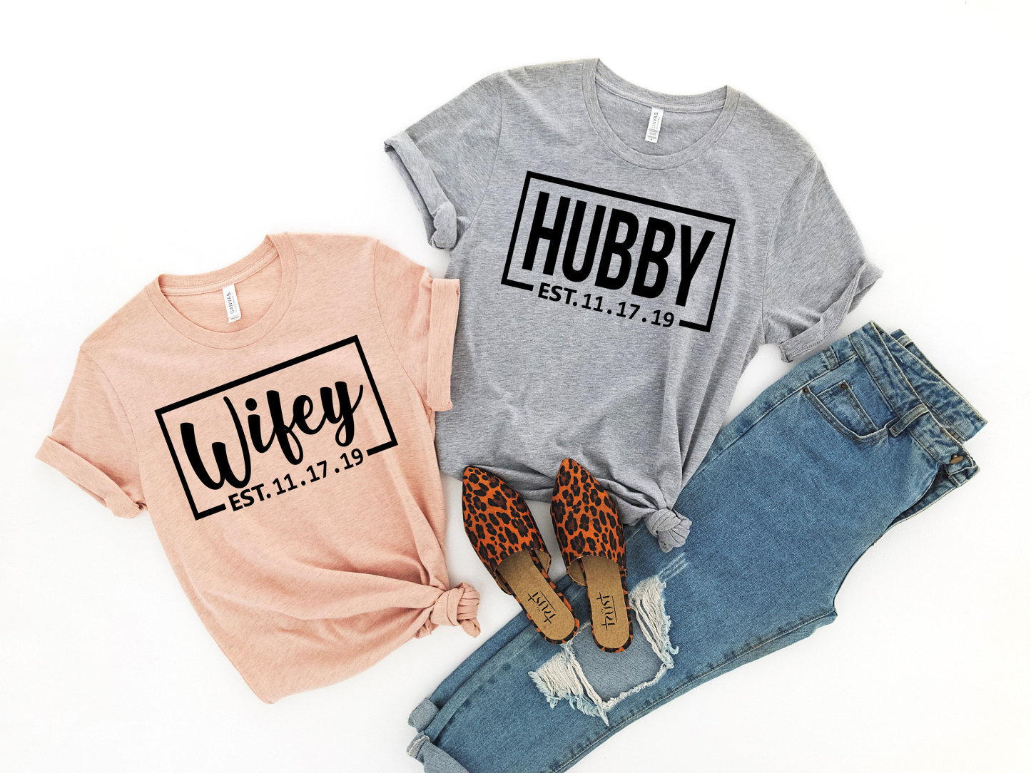 Wifey and Hubby Shirt, Wedding Party Shirt,Honeymoon Shirt,Wedding Shirt,Wife and Hubs Shirts, Just Married Shirts, Matching Couple Shirt