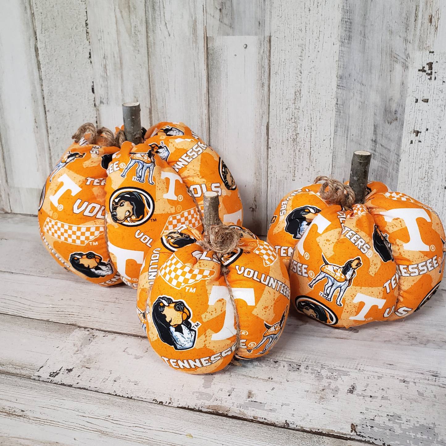 Football Pumpkins Handmade, Tennessee Vols Decorations , Roll Tide Decor, Alabama Decor, Fabric Pumpkins, Football Decor