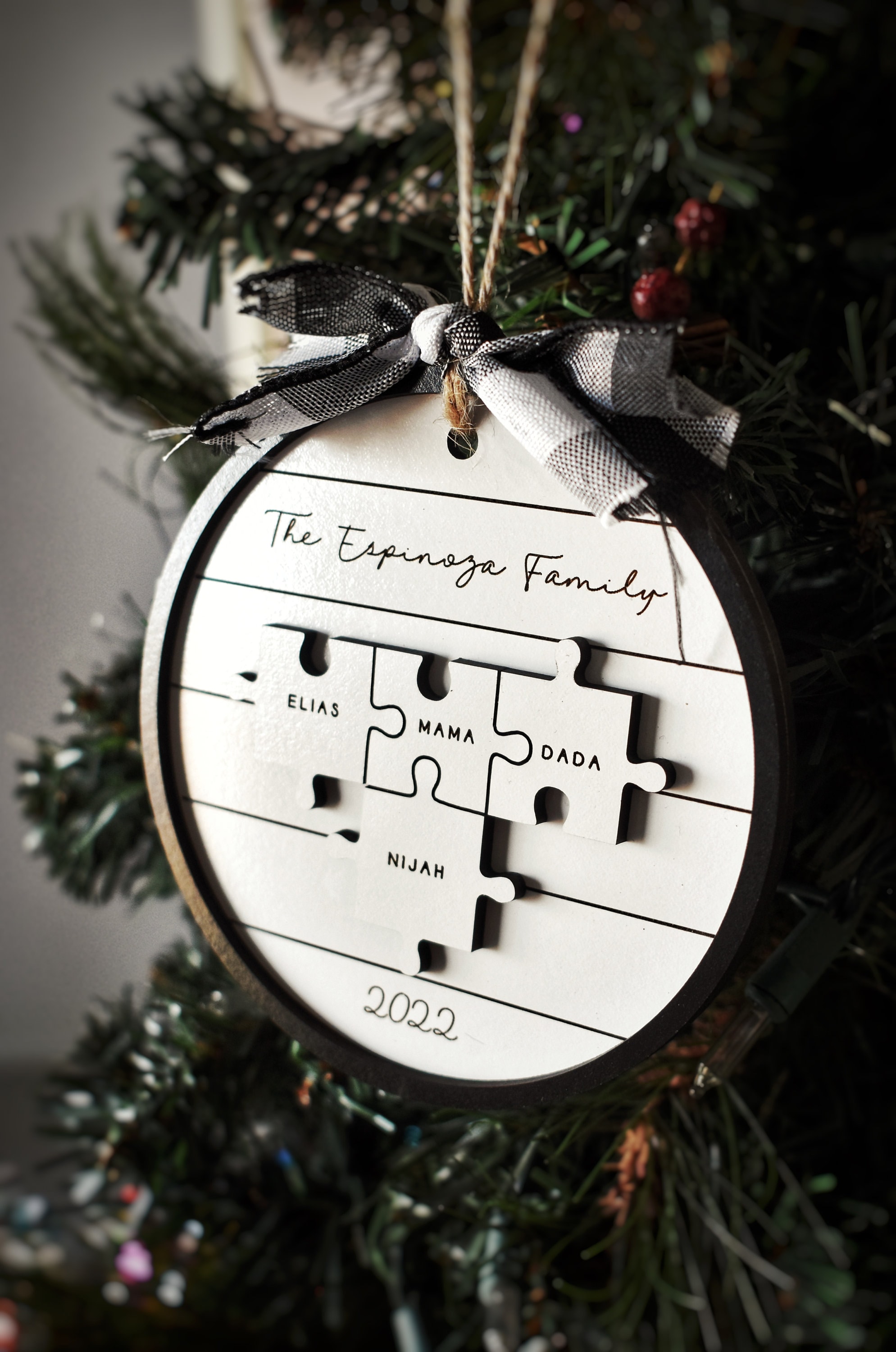 Personalized Christmas Ornament Gift-Custom Puzzle Year Ornament