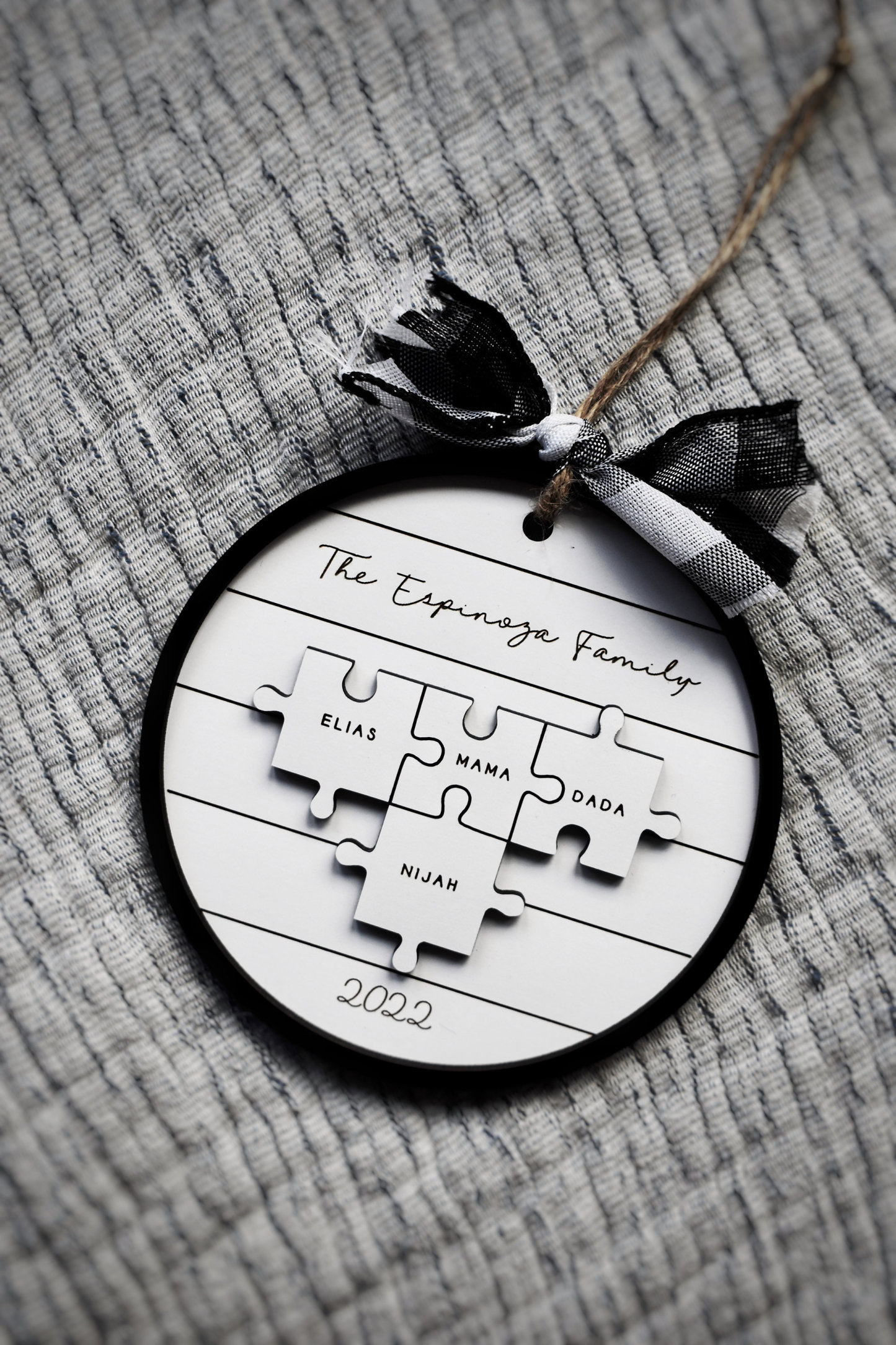 Personalized Christmas Ornament Gift-Custom Puzzle Year Ornament