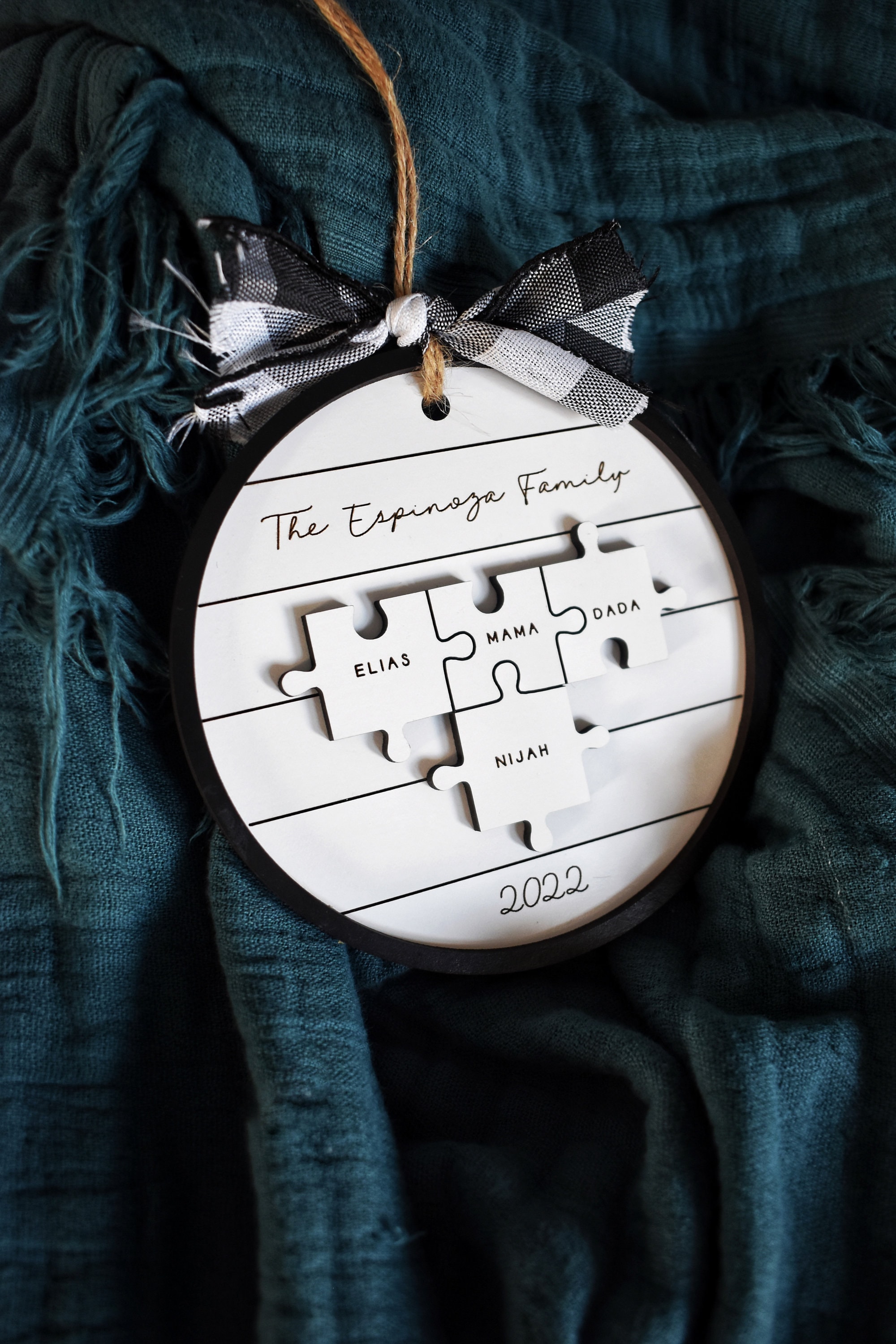 Personalized Christmas Ornament Gift-Custom Puzzle Year Ornament