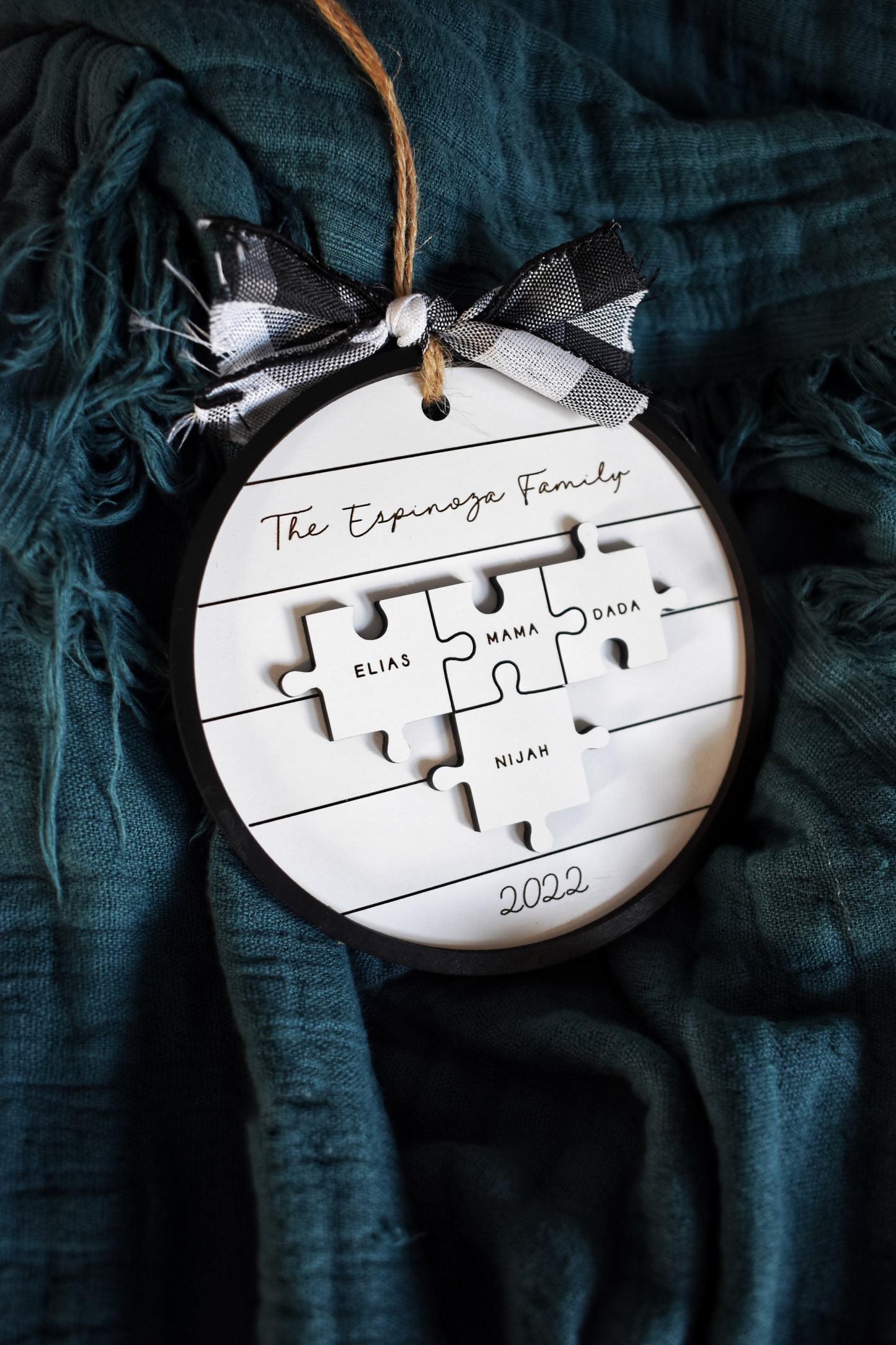 Personalized Christmas Ornament Gift-Custom Puzzle Year Ornament