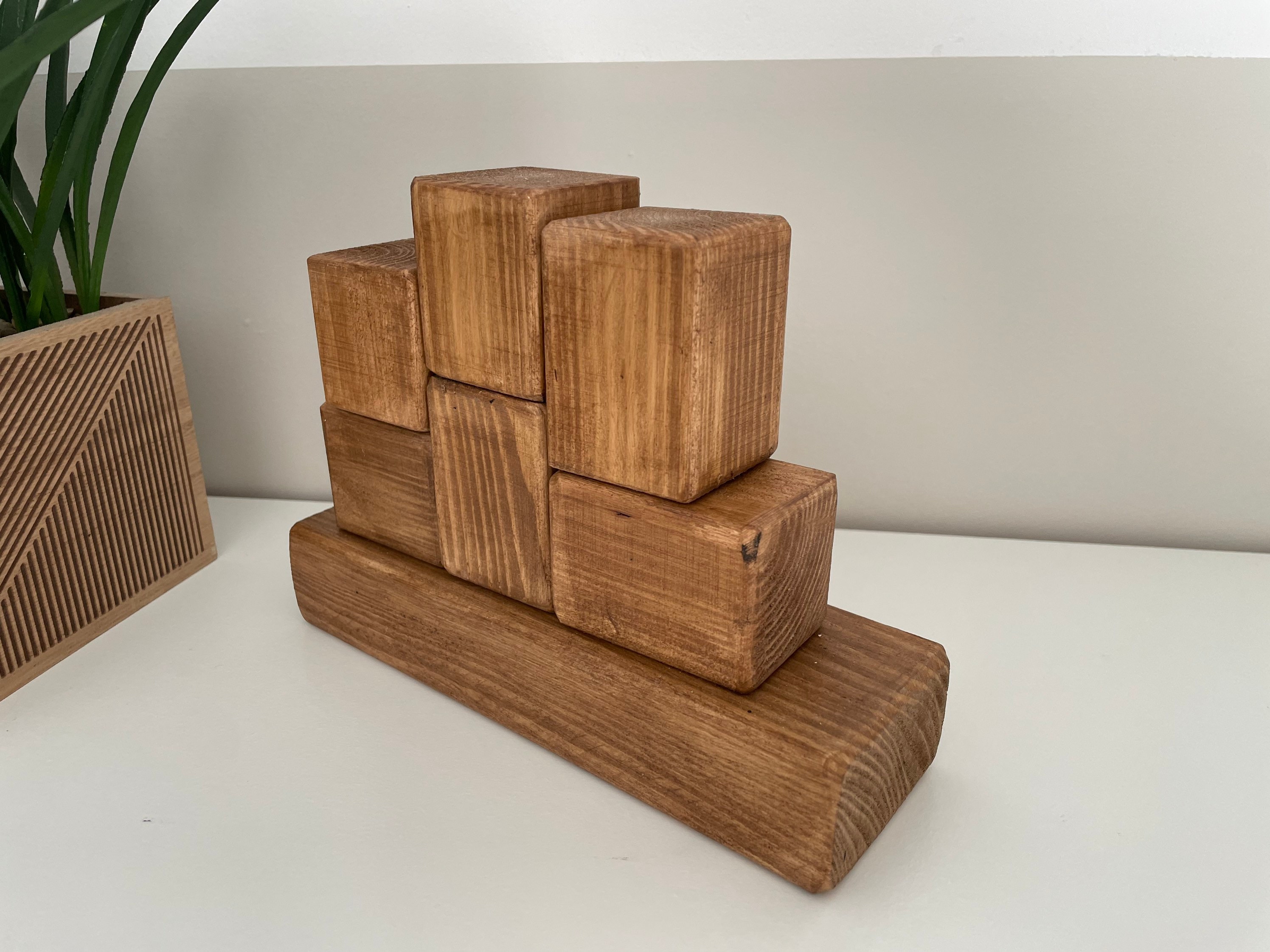Stacking Photo Blocks Set - Photo Gift, Wooden Photo Block