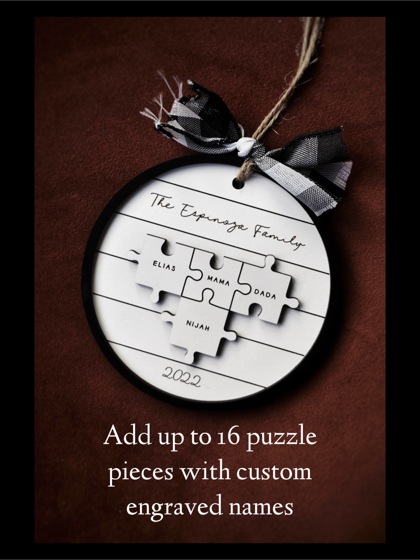 Personalized Christmas Ornament Gift-Custom Puzzle Year Ornament
