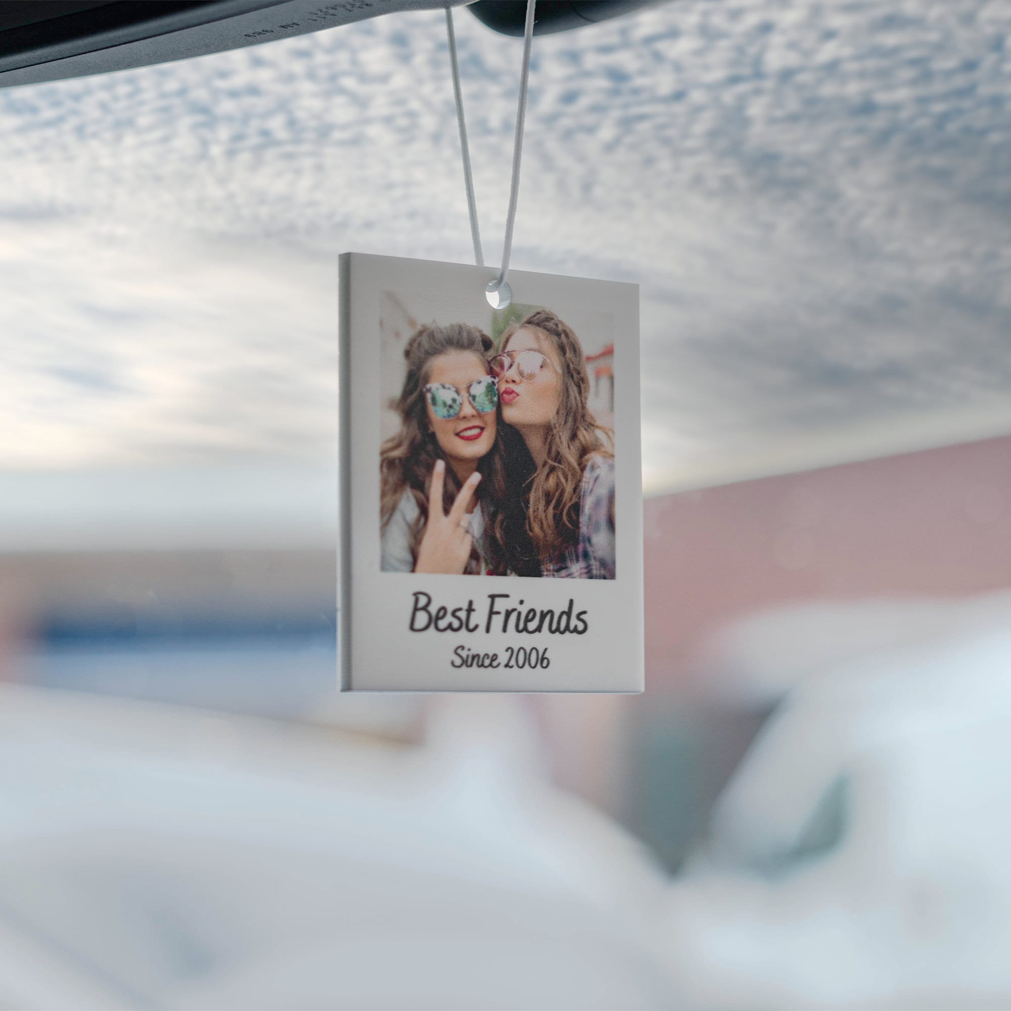 Personalised Photo Car Ornament Hanging Car Polaroid Any Image Driving Test Pass Gift Idea First Car Charm Gift