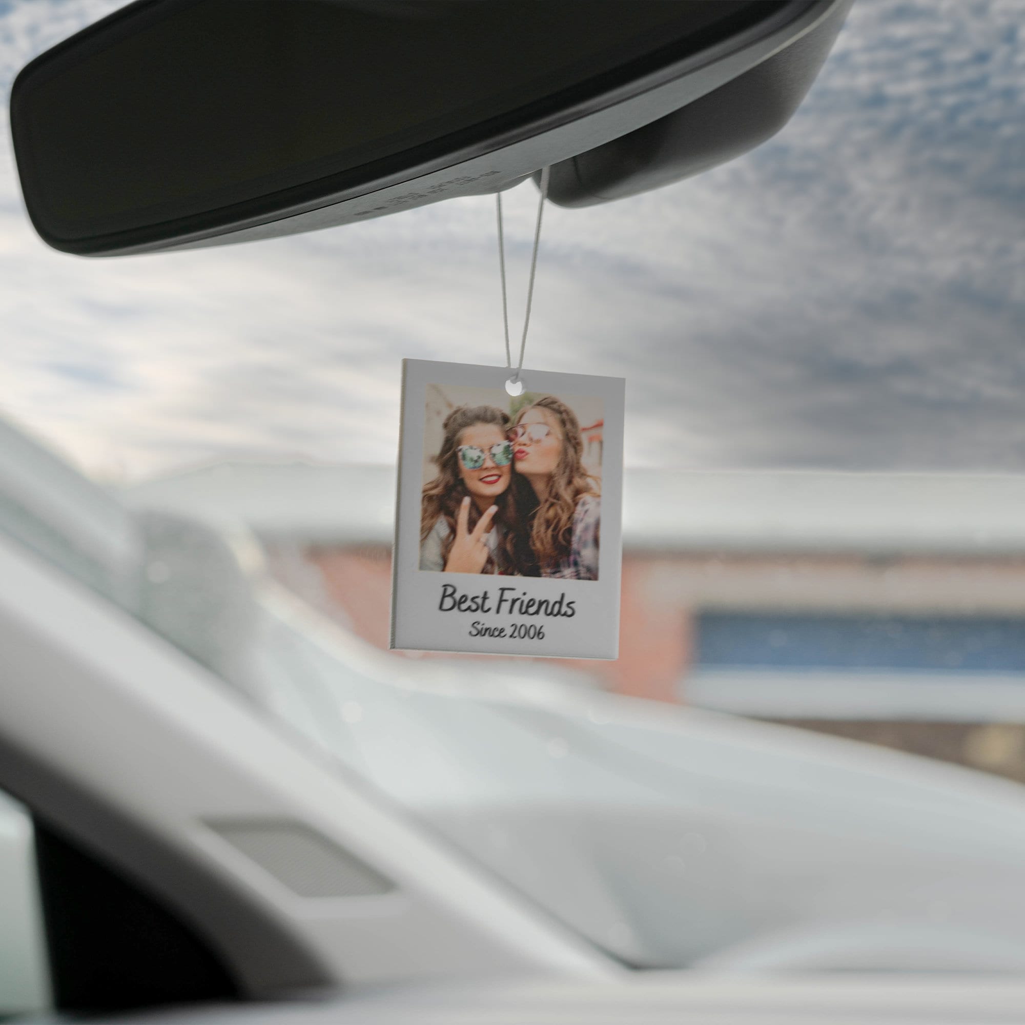 Personalised Photo Car Ornament Hanging Car Polaroid Any Image Driving Test Pass Gift Idea First Car Charm Gift