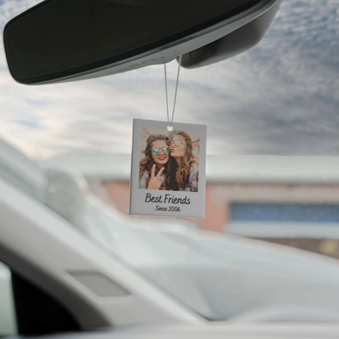 Personalised Photo Car Ornament Hanging Car Polaroid Any Image Driving Test Pass Gift Idea First Car Charm Gift