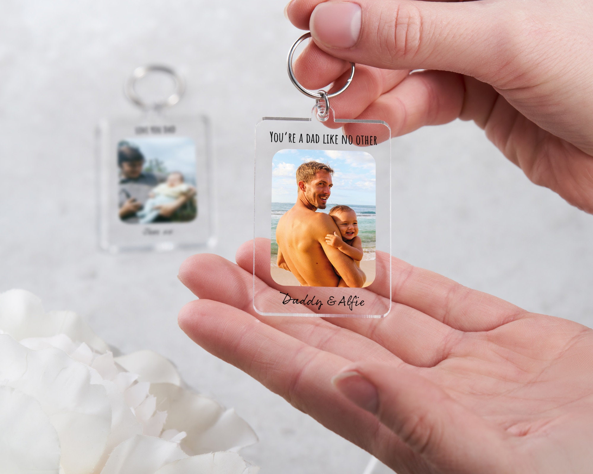 Gift For Dad, Gift For Daughter, Fathers Day Keyring Gift, Happy Birthday Dad, Fathers Day Gift From Daughter, Son, Gift from Children