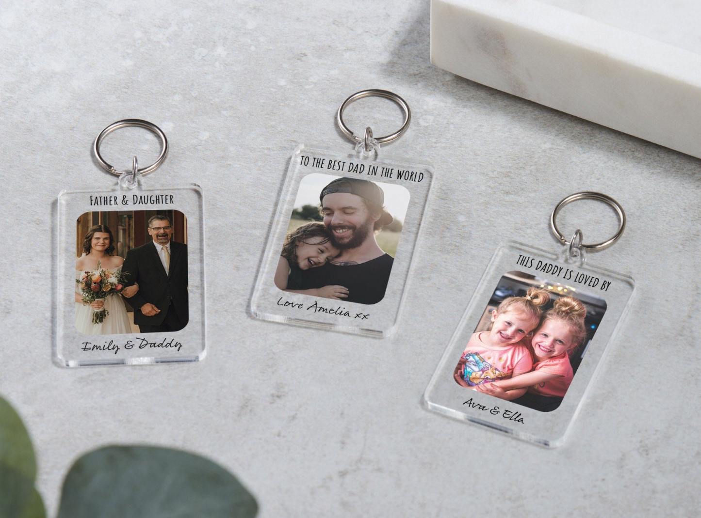 Gift For Dad, Gift For Daughter, Fathers Day Keyring Gift, Happy Birthday Dad, Fathers Day Gift From Daughter, Son, Gift from Children