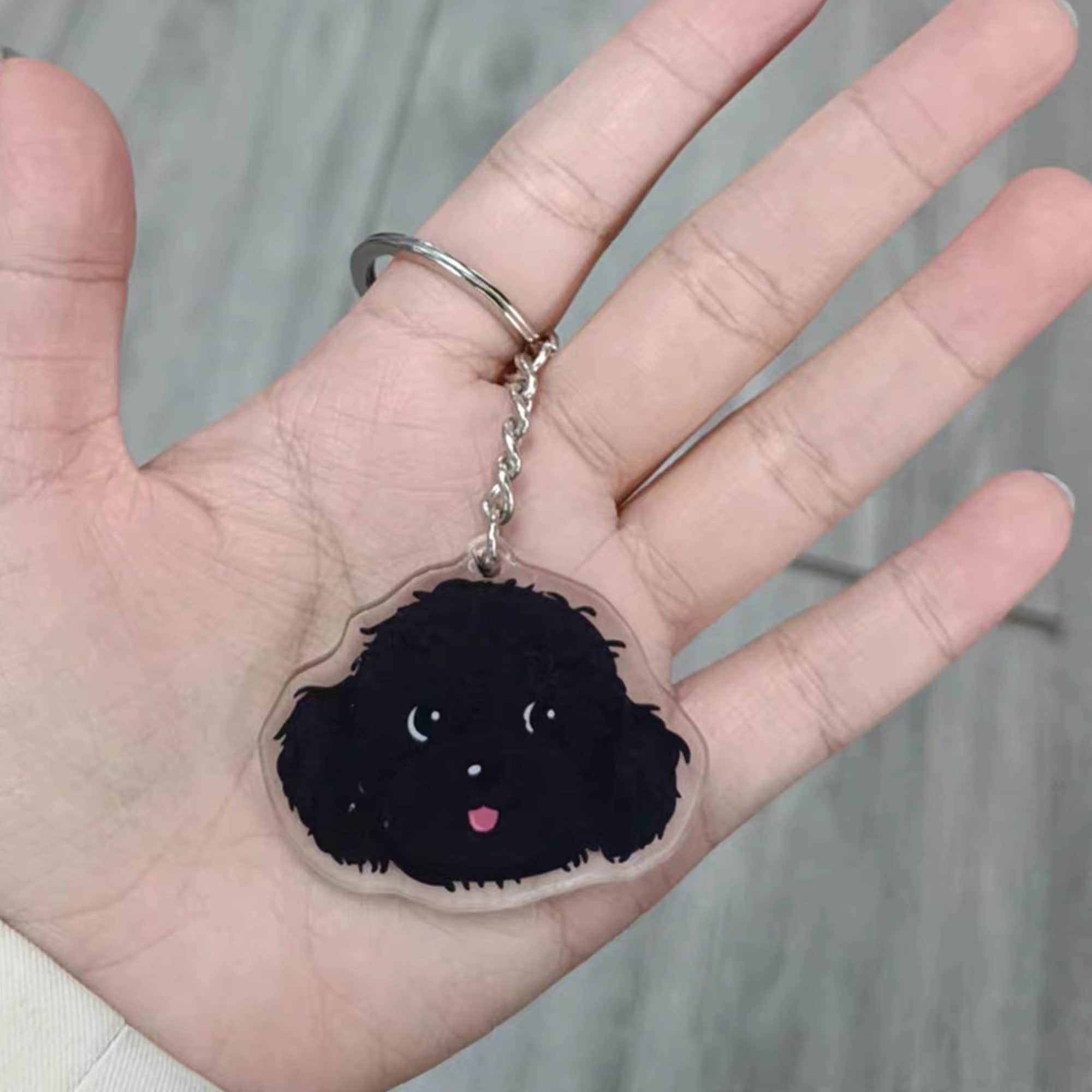 Custom Cat Keychain, Dog Keychain, Pet Keychain, Personalized Pet Photo Keychain