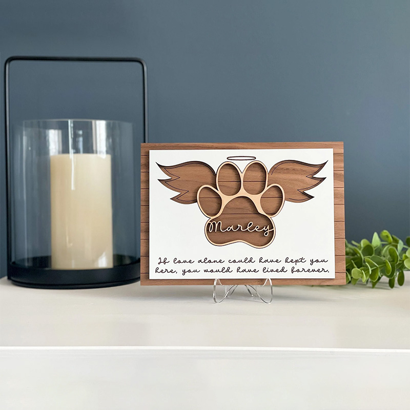 Pet Memorial Sign, Pet Memorial Gift, Pet Loss Gift, Personalized Cat Memorial, Personalized Dog Memorial