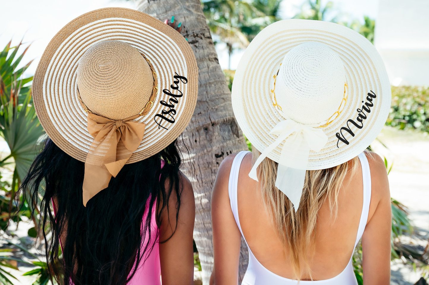 Customized Floppy Beach hats, Bride to be Gift, Custom Beach hat, Personalized hat, Mrs. Beach Hat, Bridesmaid Gift, Bridal party hat-bl rib