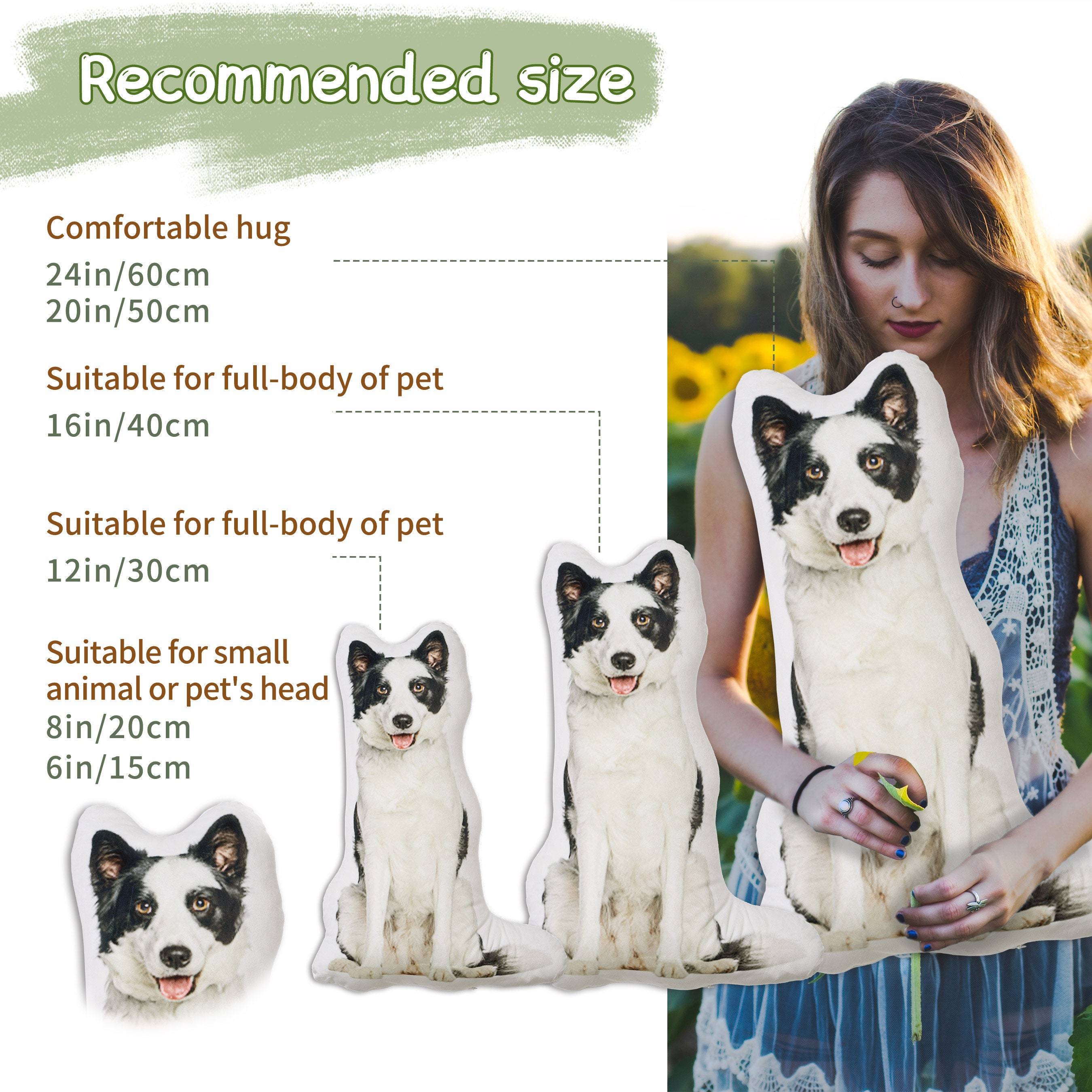 Personalized Pet Pillow, Custom Animal Decorative Pillow, Dog And Cat Cushion, Pet Lover Gift, Personalized Pillow