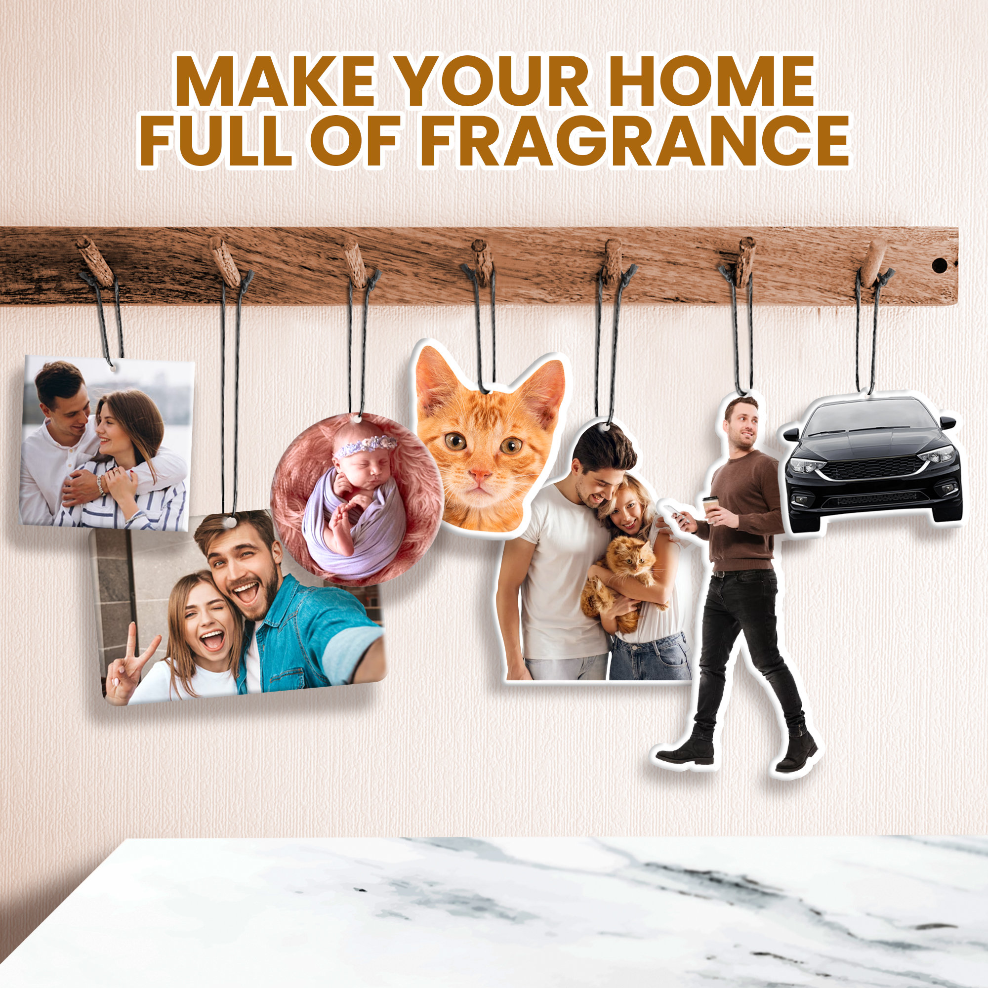 Custom Air Freshener From Photo - Air Freshener - Car Accessories For Boyfriend Birthday Gift For Dad