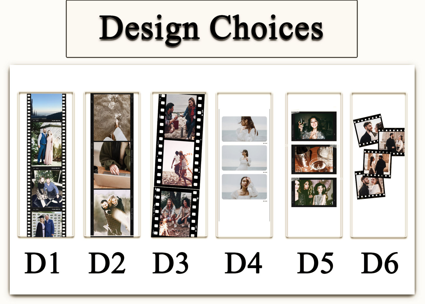 Personalized Film Photo Gift Acrylic Stand | Custom Couple Photos 