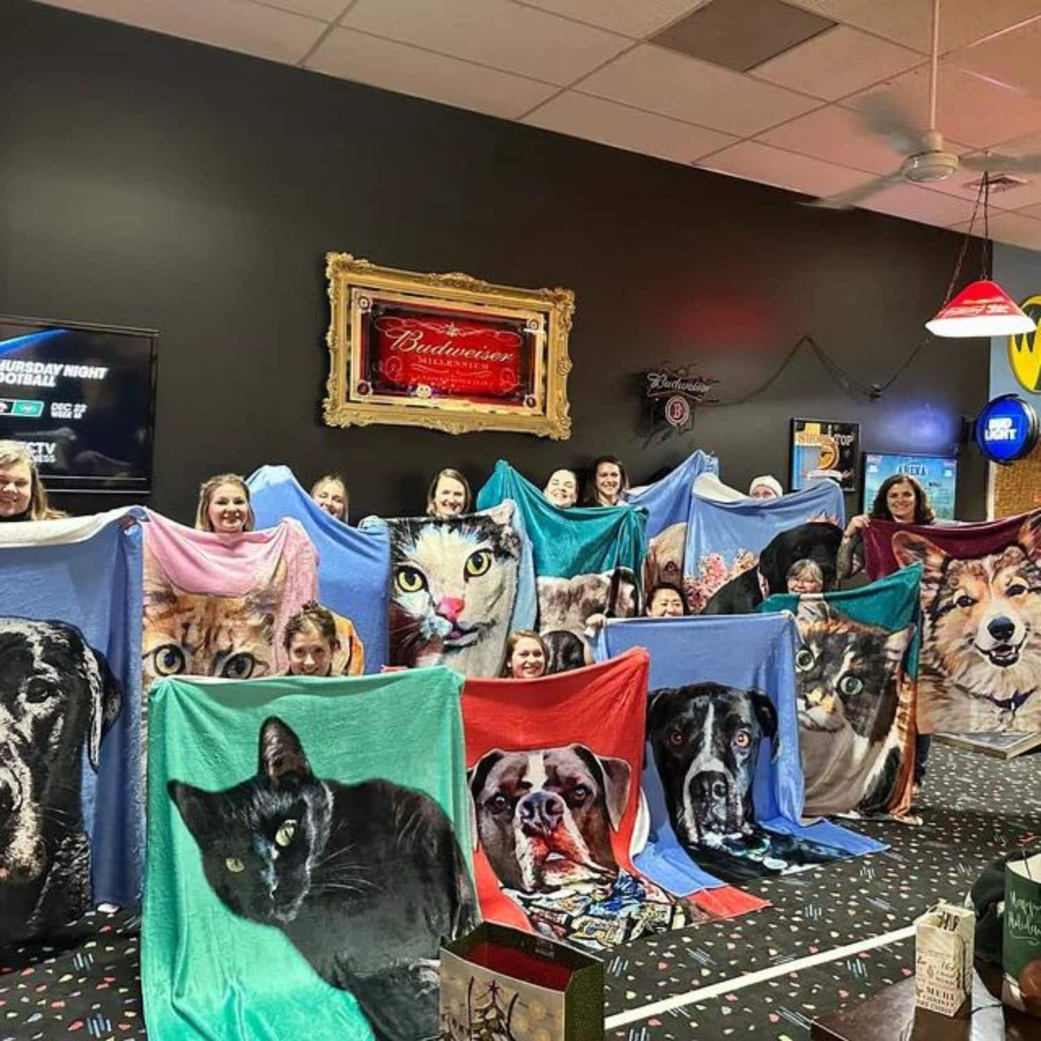 Custom Pet Blanket Pet Portrait Blanket