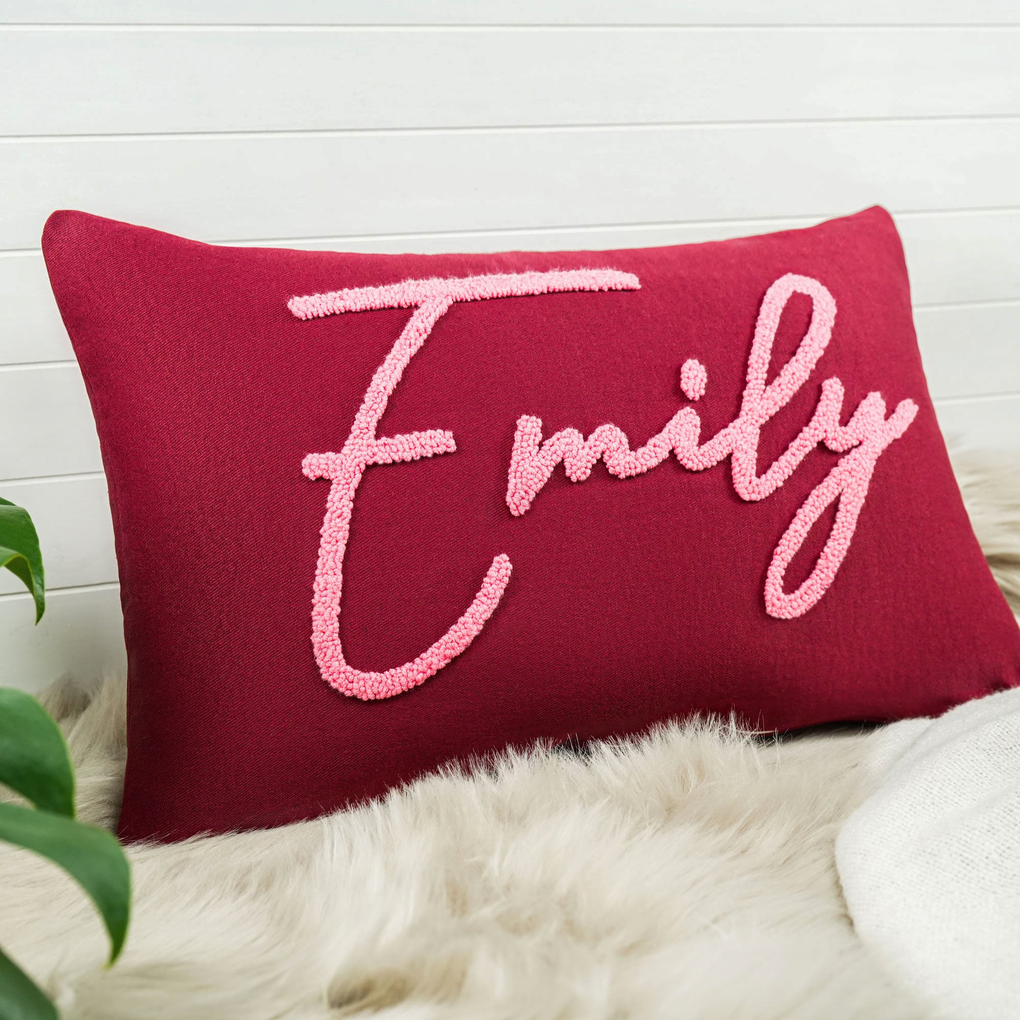 Custom Embroidered Pillow | Personalized Gift for Him | Perfect for Anniversaries & Birthdays