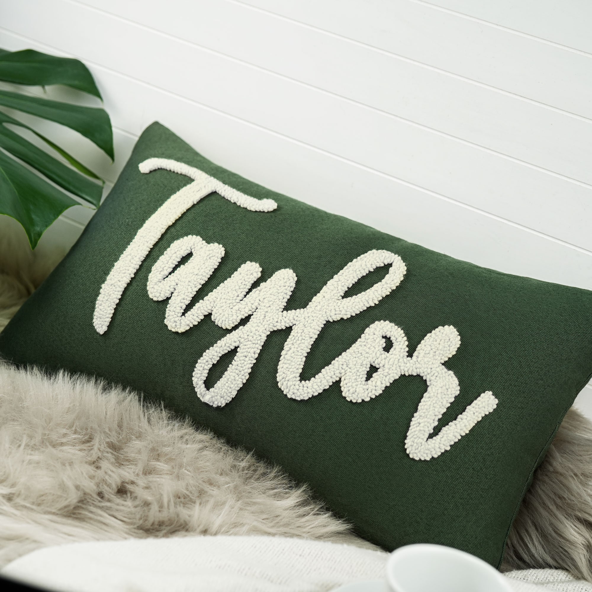 Custom Embroidered Pillow | Personalized Gift for Him | Perfect for Anniversaries & Birthdays