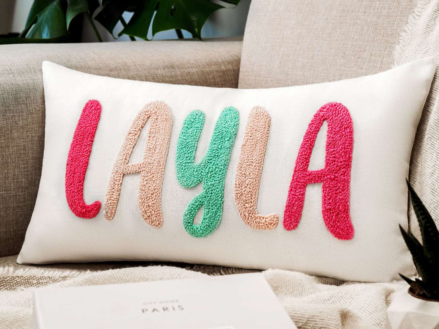 Custom Embroidered Pillow | Personalized Gift for Him | Perfect for Anniversaries & Birthdays