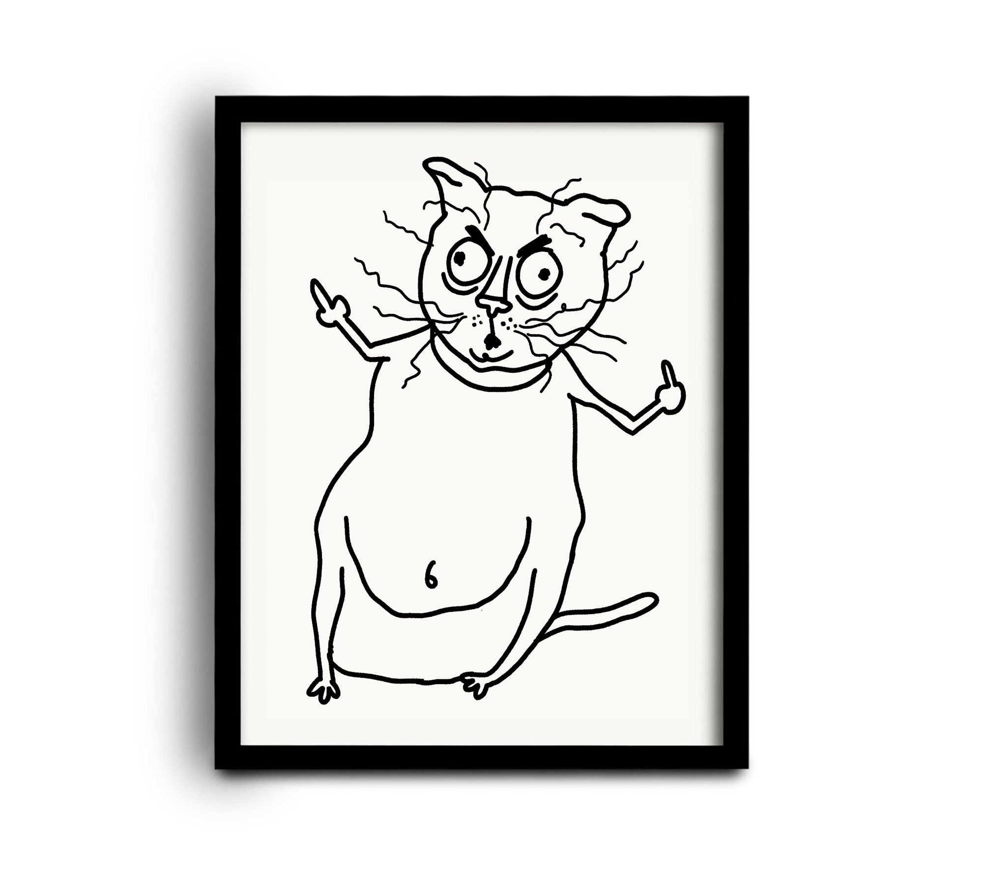 Custom Pet Portrait Ugly Pet Portrait Bad Portrait Bad Pet Portrait 