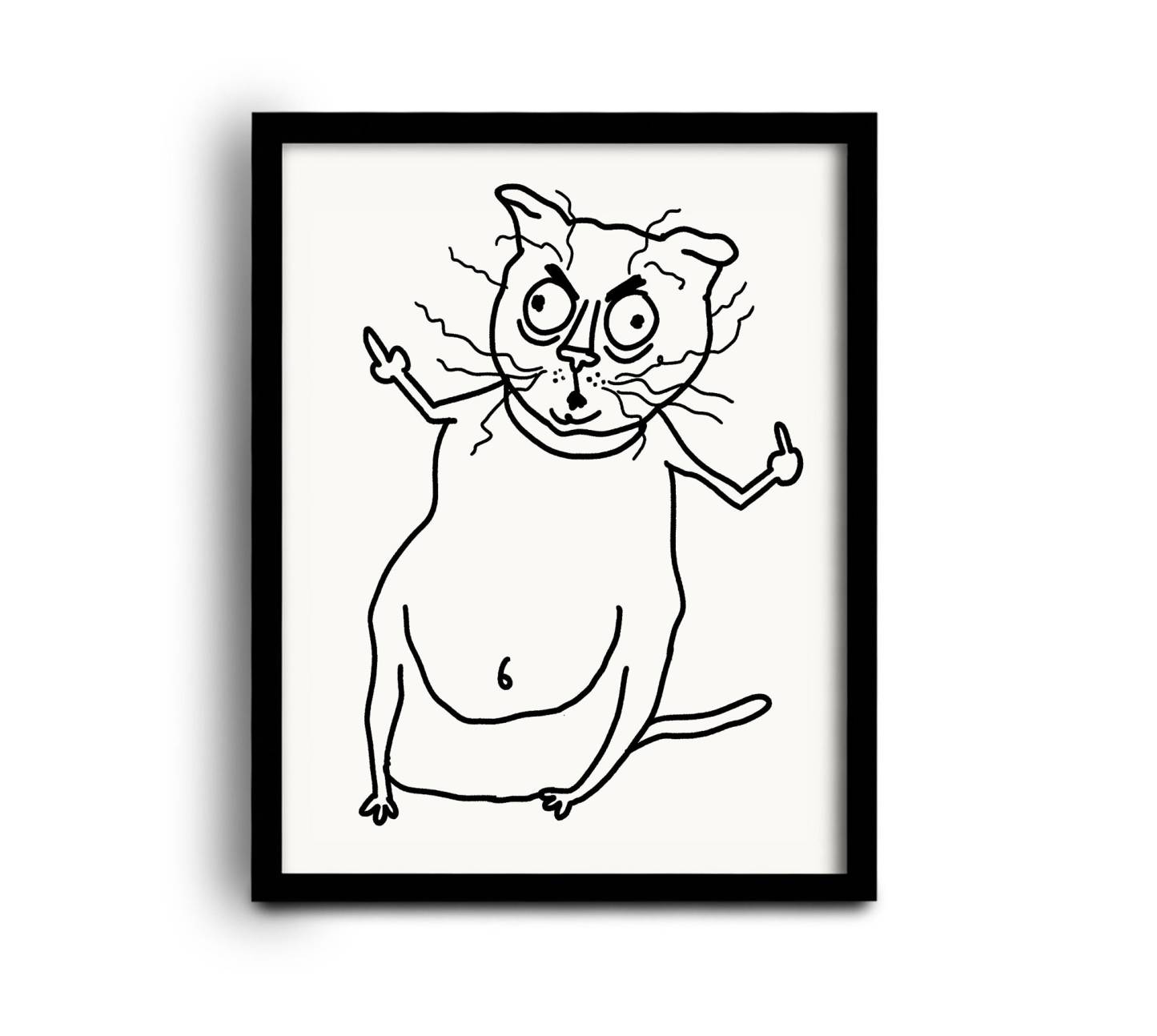 Custom Pet Portrait Ugly Pet Portrait Bad Portrait Bad Pet Portrait 