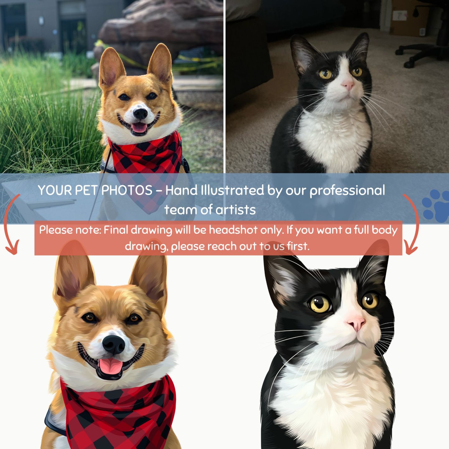 Personalized Pet Sweater Using Pet Photo + Name Custom Hand Drawn Dog Face Christmas Sweatshirt