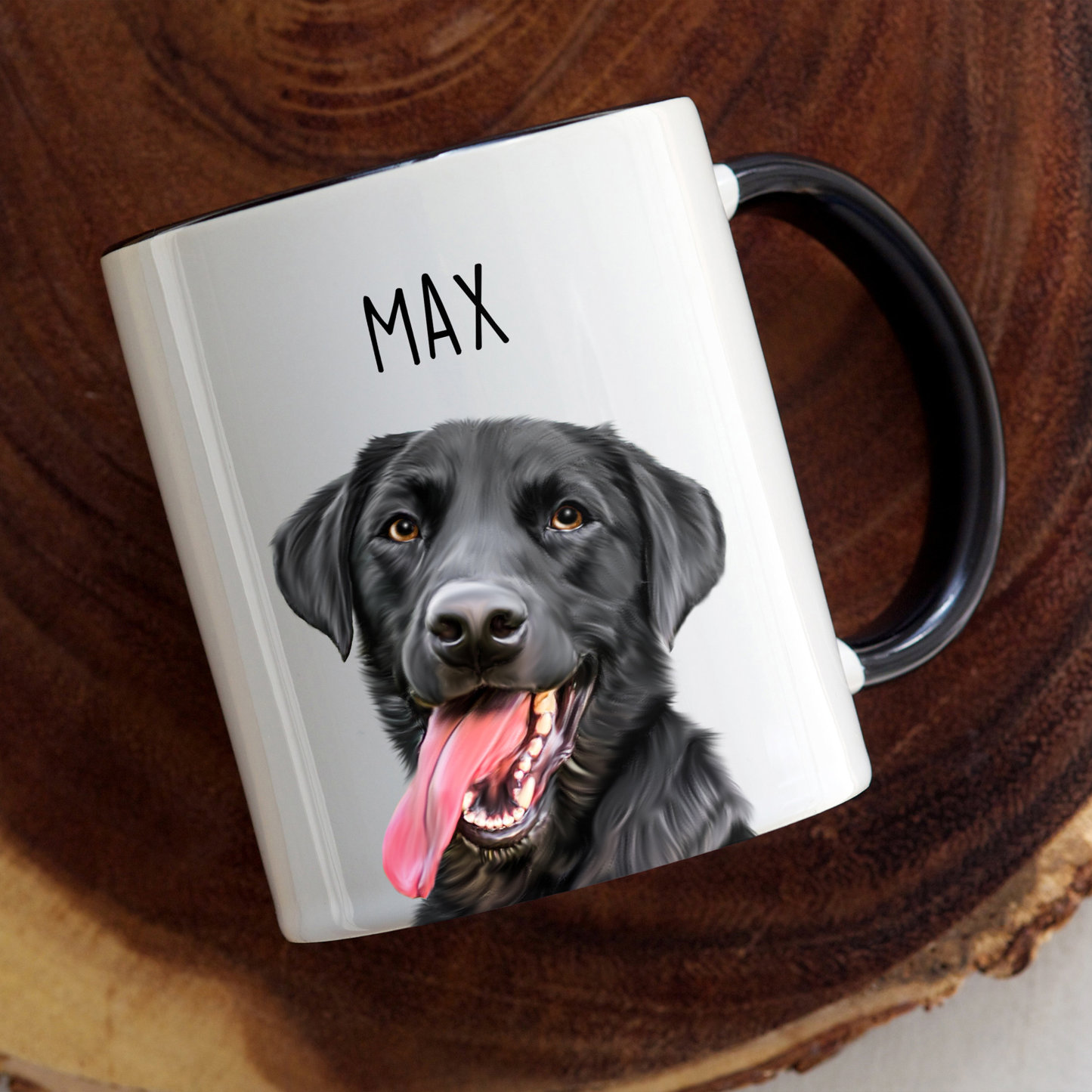 Custom Mug From Photo, Christmas Gift For Pet Parents, Dog Lover Gift, Digital Pet Portrait, Pet Painting, Coffee Mug, Dog Dad Gift