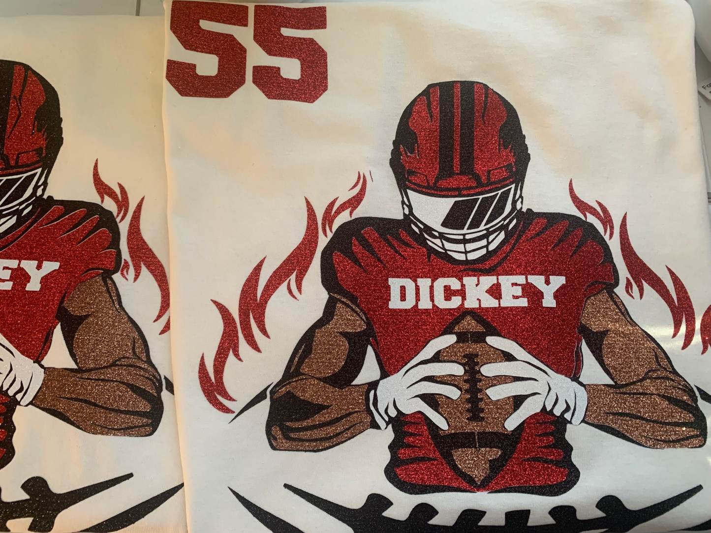 Glitter Football Player Shirt