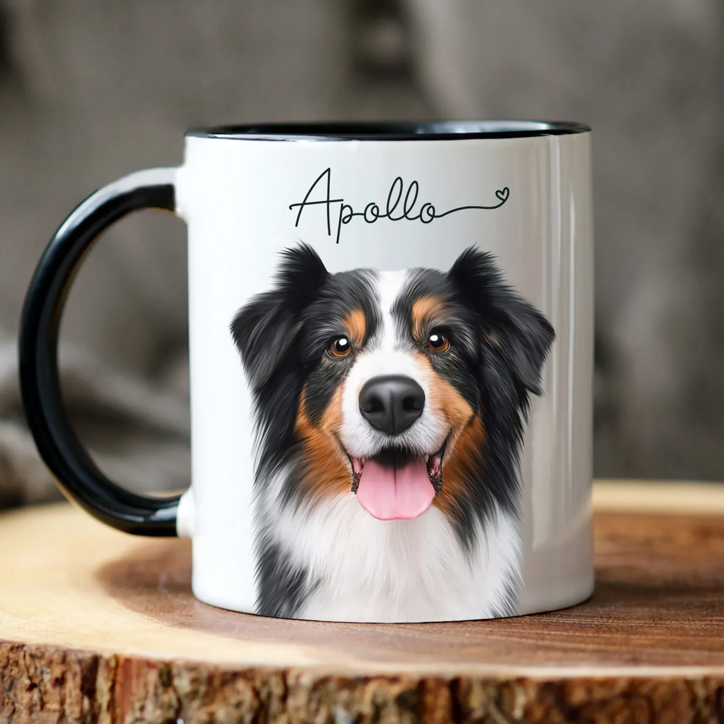 Custom Mug From Photo, Christmas Gift For Pet Parents, Dog Lover Gift, Digital Pet Portrait, Pet Painting, Coffee Mug, Dog Dad Gift