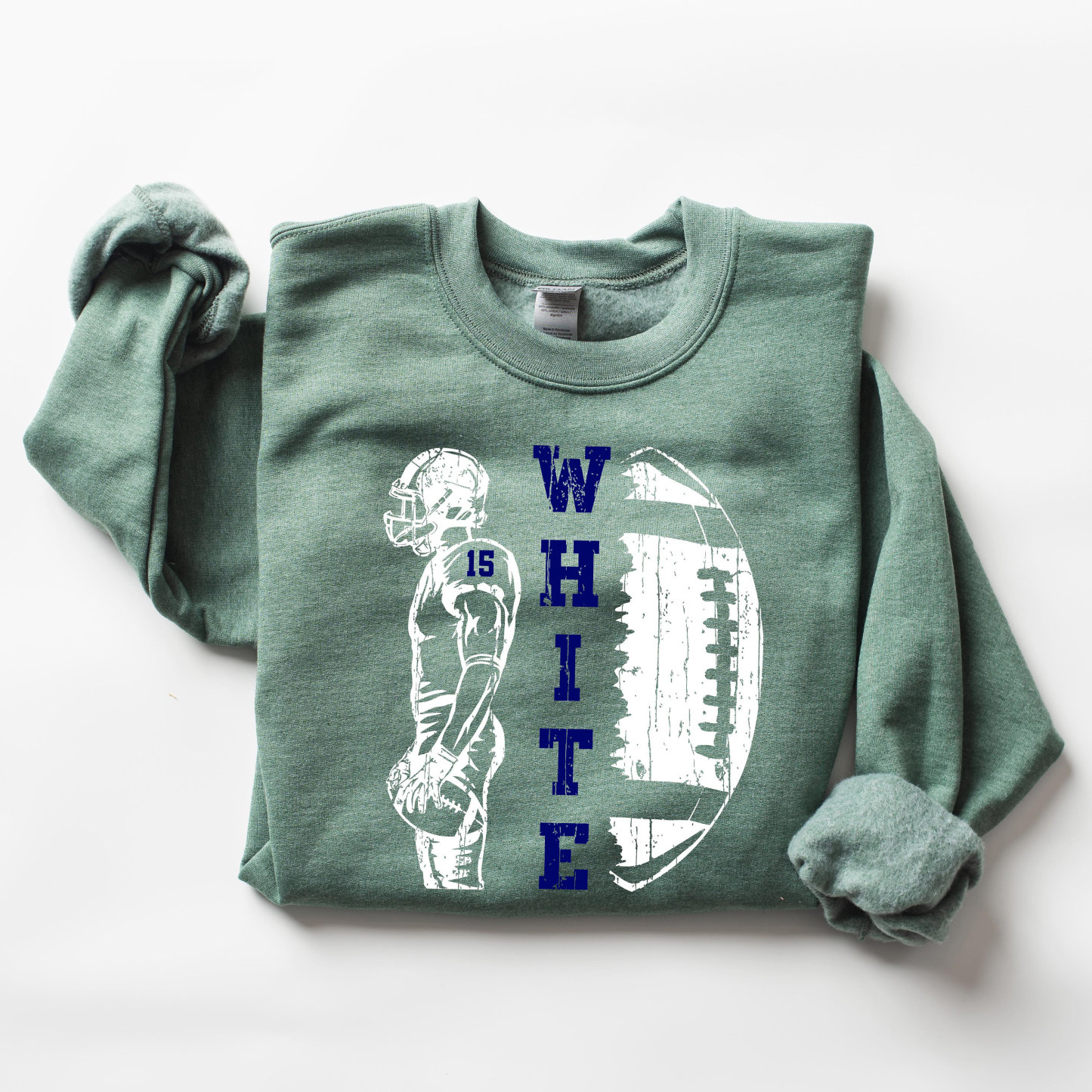 Personalized Football Sweatshirt - Adult Youth Team Name Football Player Tee - Football Cheerleader shirt 