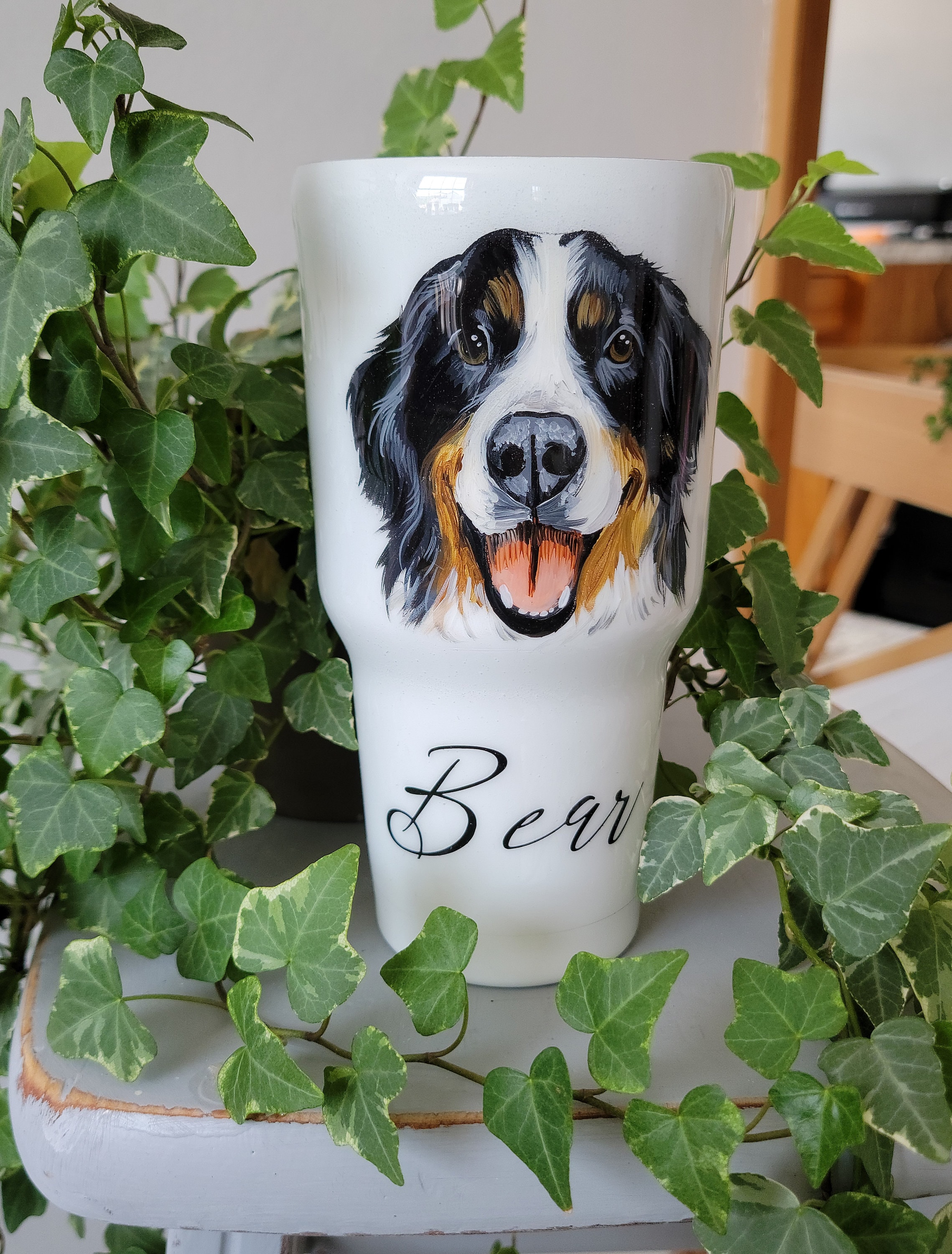 Hand Painted Pet Portrait Tumblers 